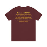 Romans 7:25 Christian Jersey T-Shirt – Spiritual Quote Tee, Unisex Bible Verse Apparel, Inspirational Faith Shirt for Men & Women