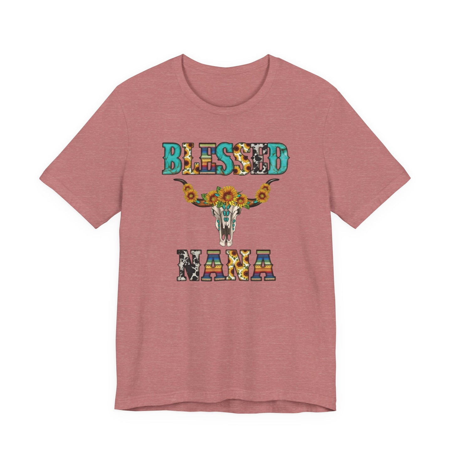 Blessed Nana Western Sunflower Shirt | Boutique Southern Christian Gift Tee | Mother's Day | Bella Canvas Soft Unisex T-Shirt