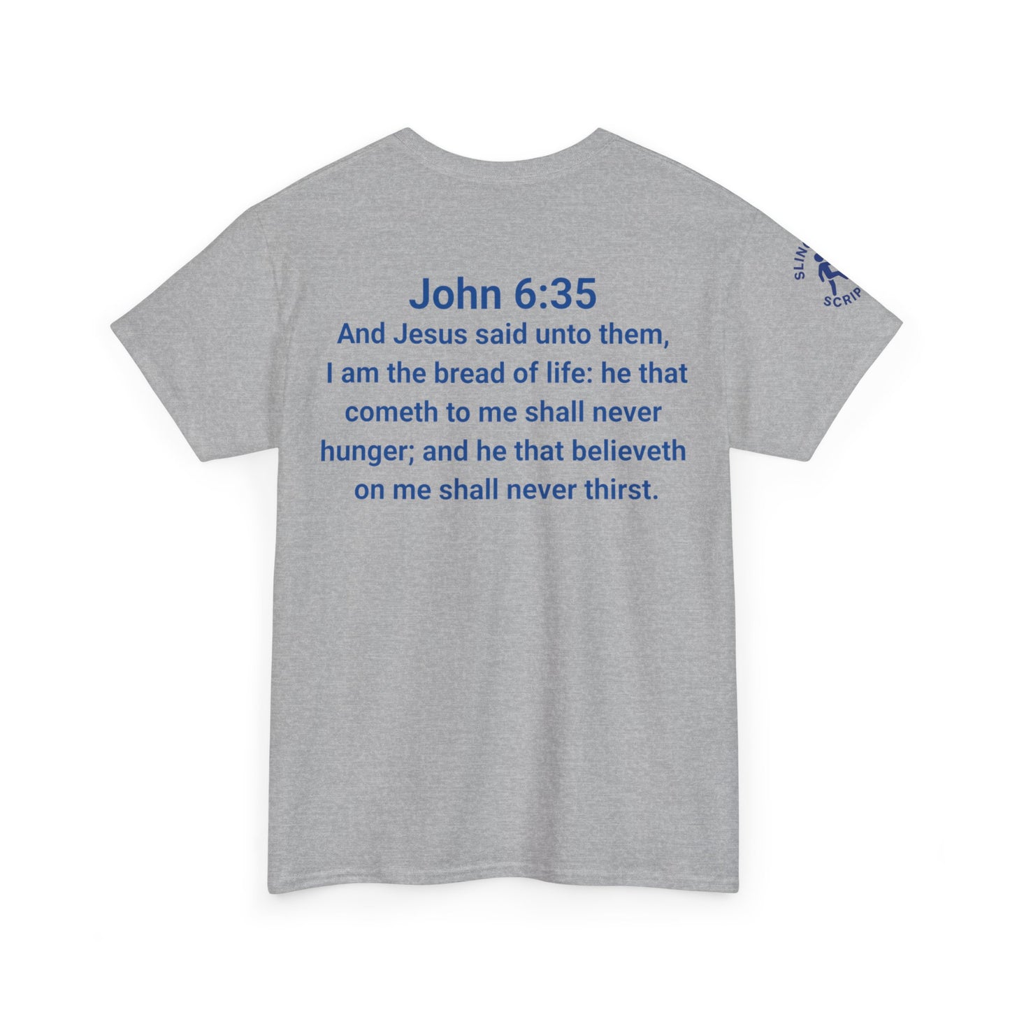 His Name Is Wonderful Tee | John 6:35 Wonder Bread Parody Shirt | Unisex Heavy Cotton Christian T-Shirt