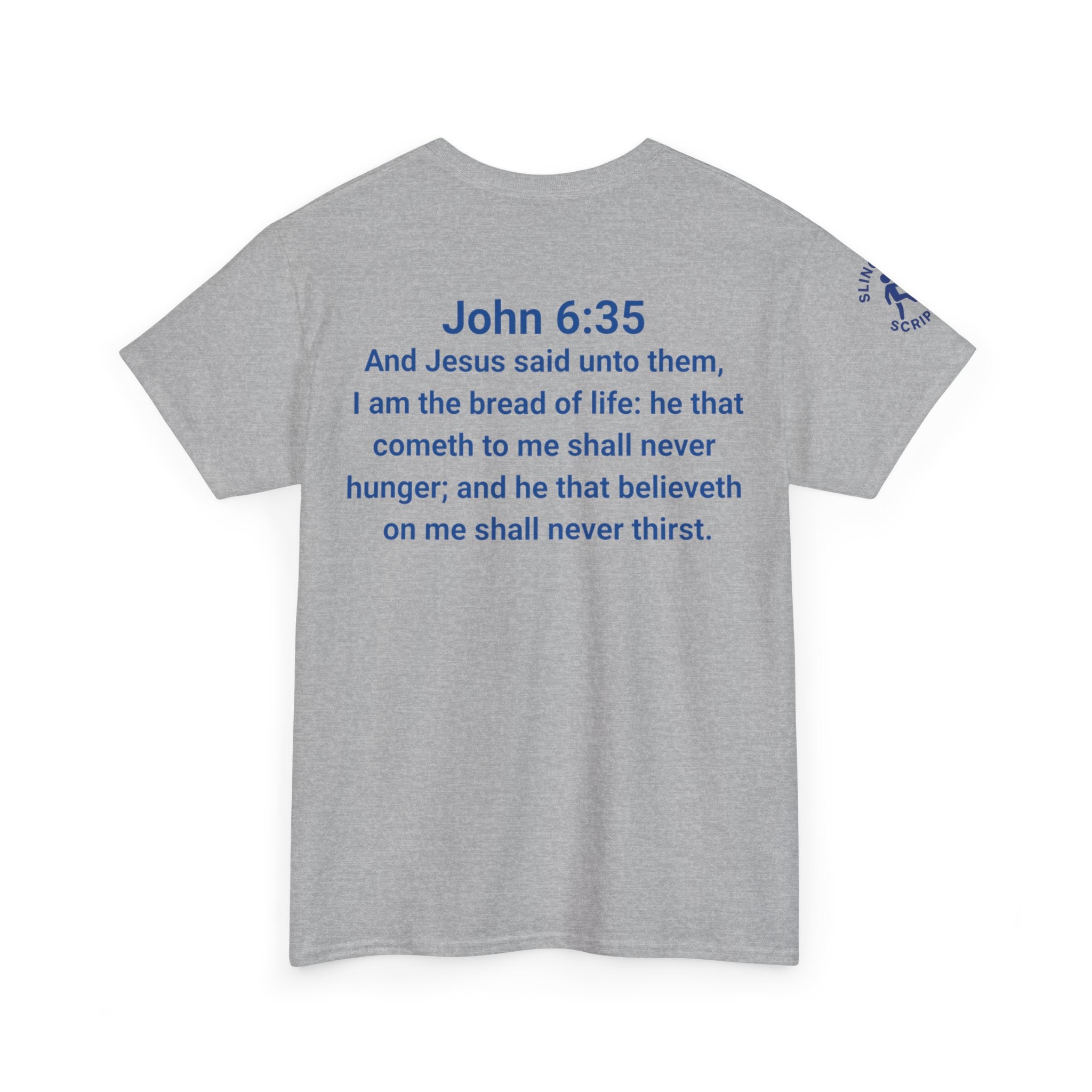His Name Is Wonderful Tee | John 6:35 Wonder Bread Parody Shirt | Unisex Heavy Cotton Christian T-Shirt