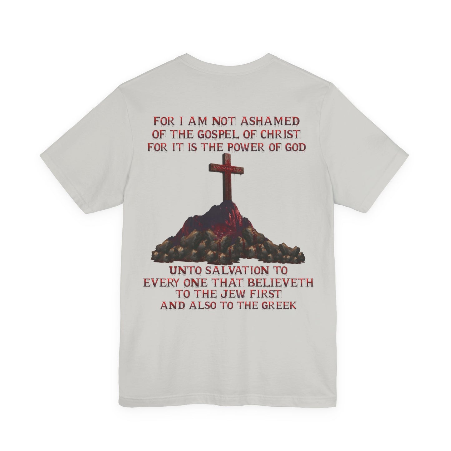 Not Ashamed of the Gospel Tee — Romans 1:16 | Christian Faith Jersey Unisex Shirt