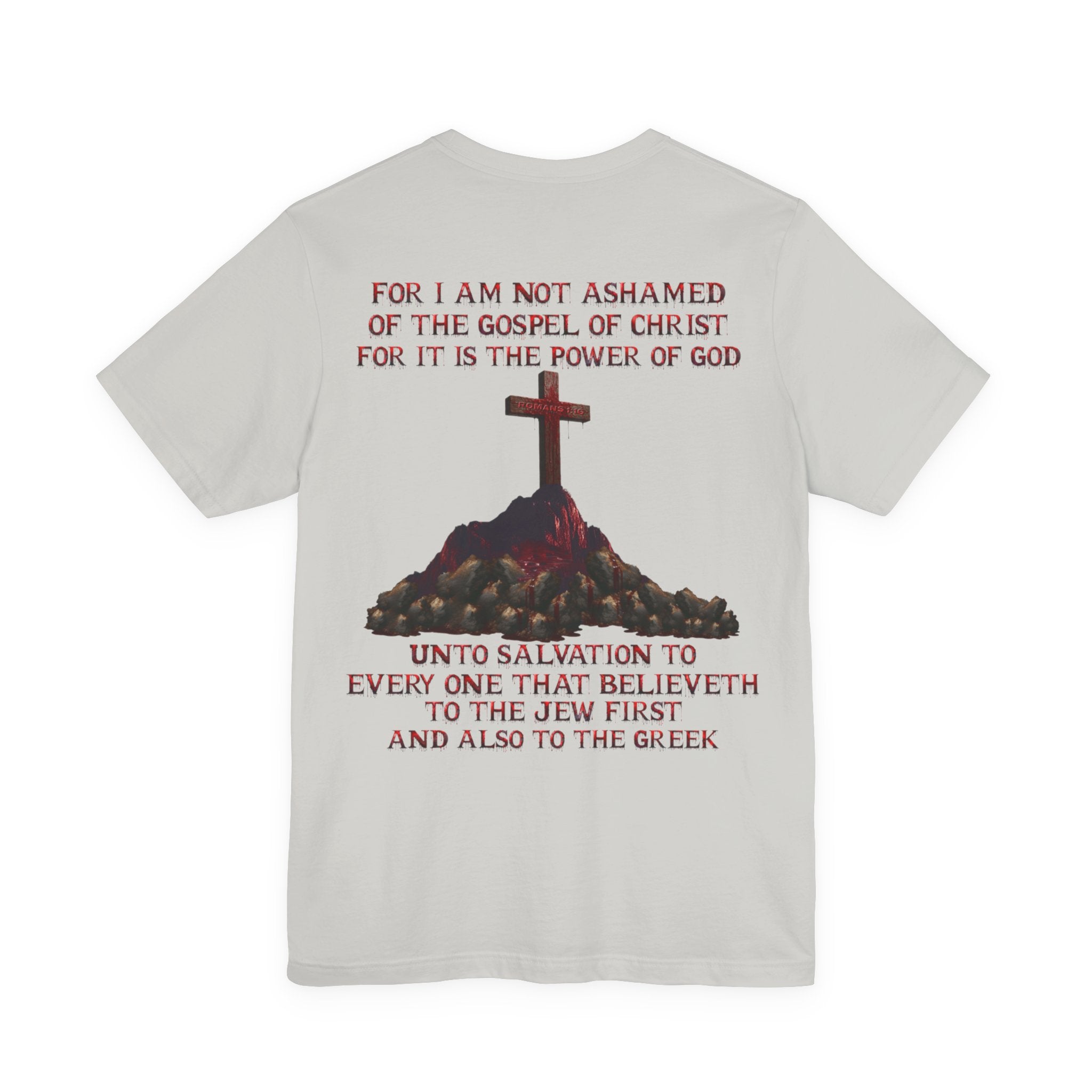 Not Ashamed of the Gospel Tee — Romans 1:16 | Christian Faith Jersey Unisex Shirt