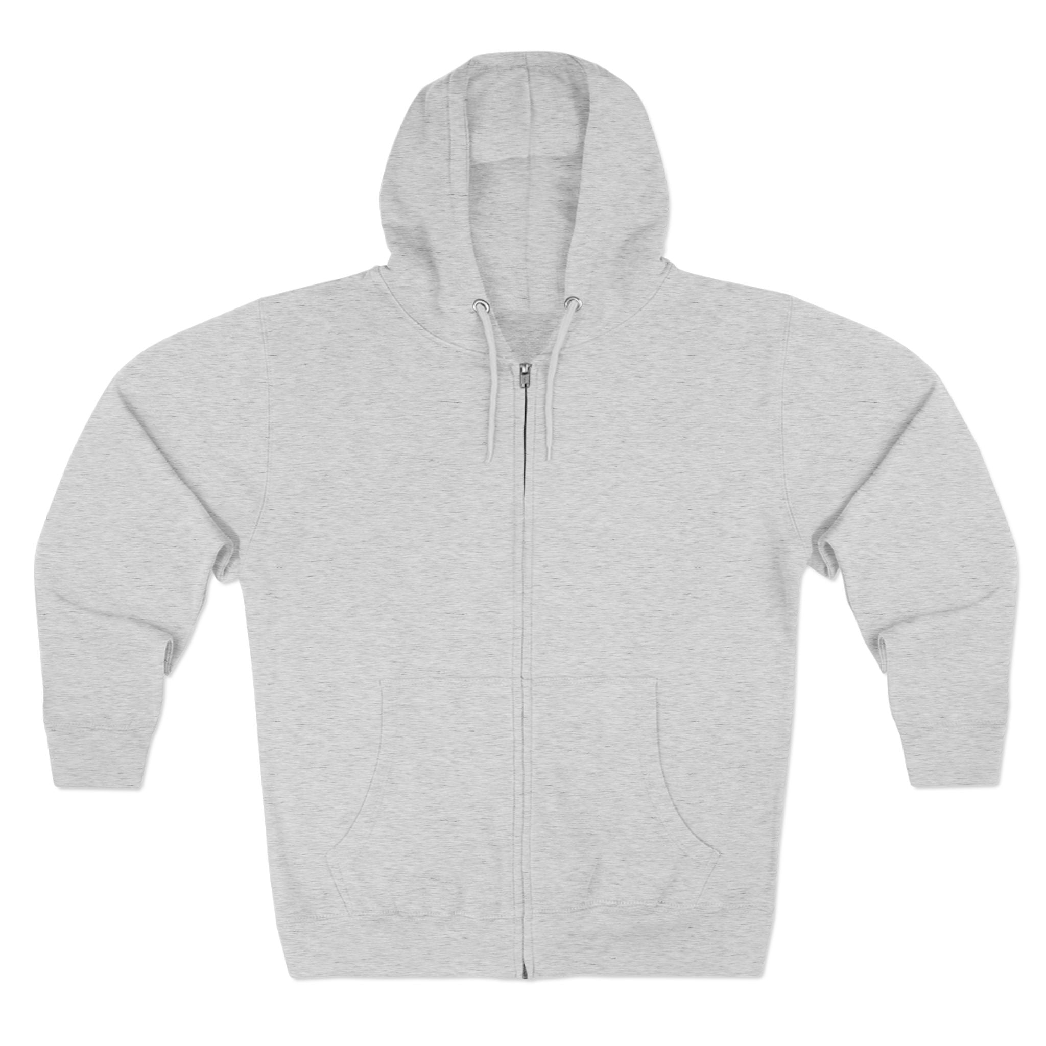 3 Crosses Easter Zip Hoodie — Minimal Script Inspirational Zip-Up