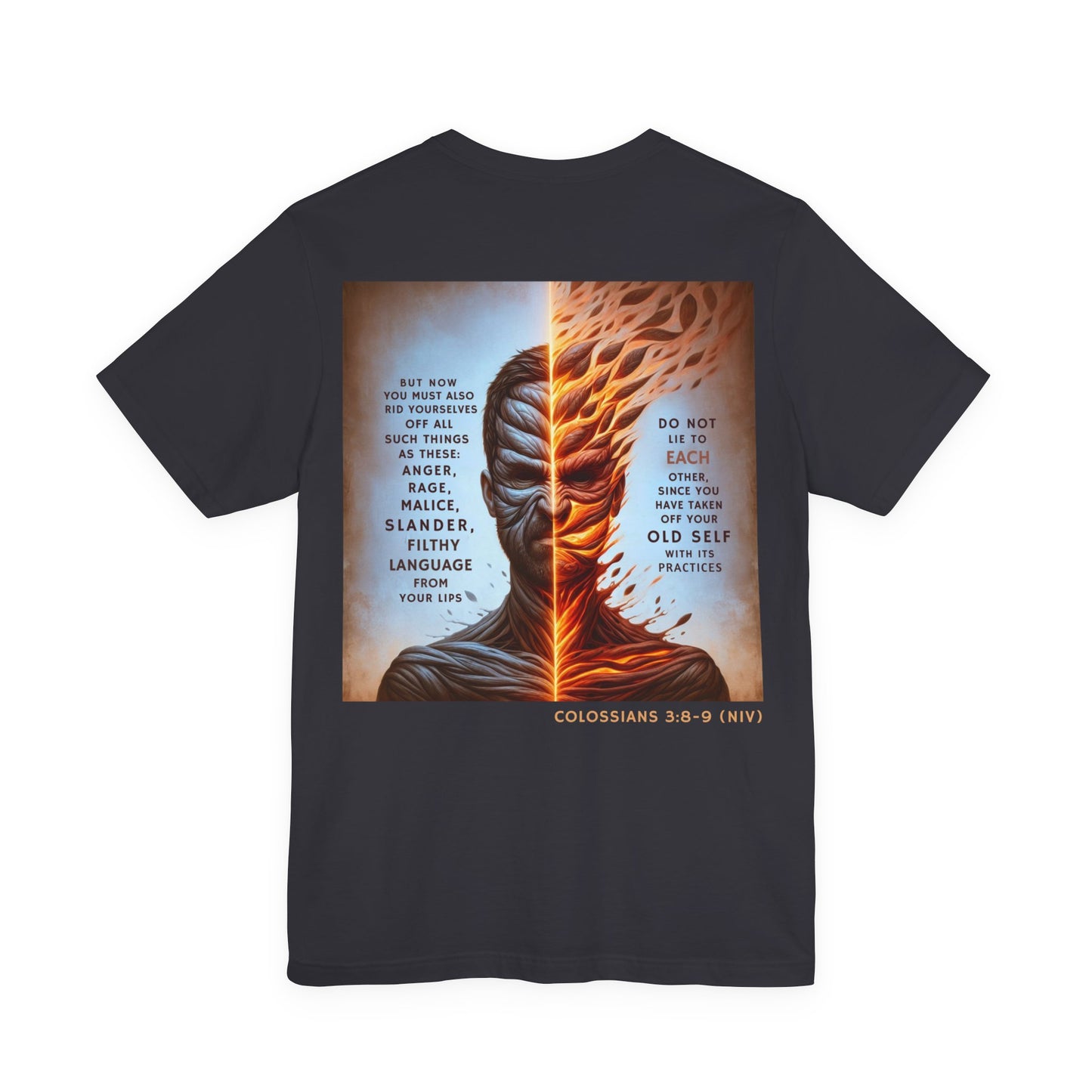 Put Off the Old Self — Colossians 3:8-9 Tee | Unisex Jersey Short Sleeve Christian T-Shirt