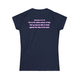 Armor of God Women’s Softstyle Tee — Ephesians 6:11–20 Scripture Shirt | Christian Warrior Apparel
