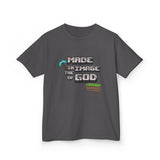 Made in the Image of God | Genesis 1:27 Christian Minecraft-Inspired Kids Tee