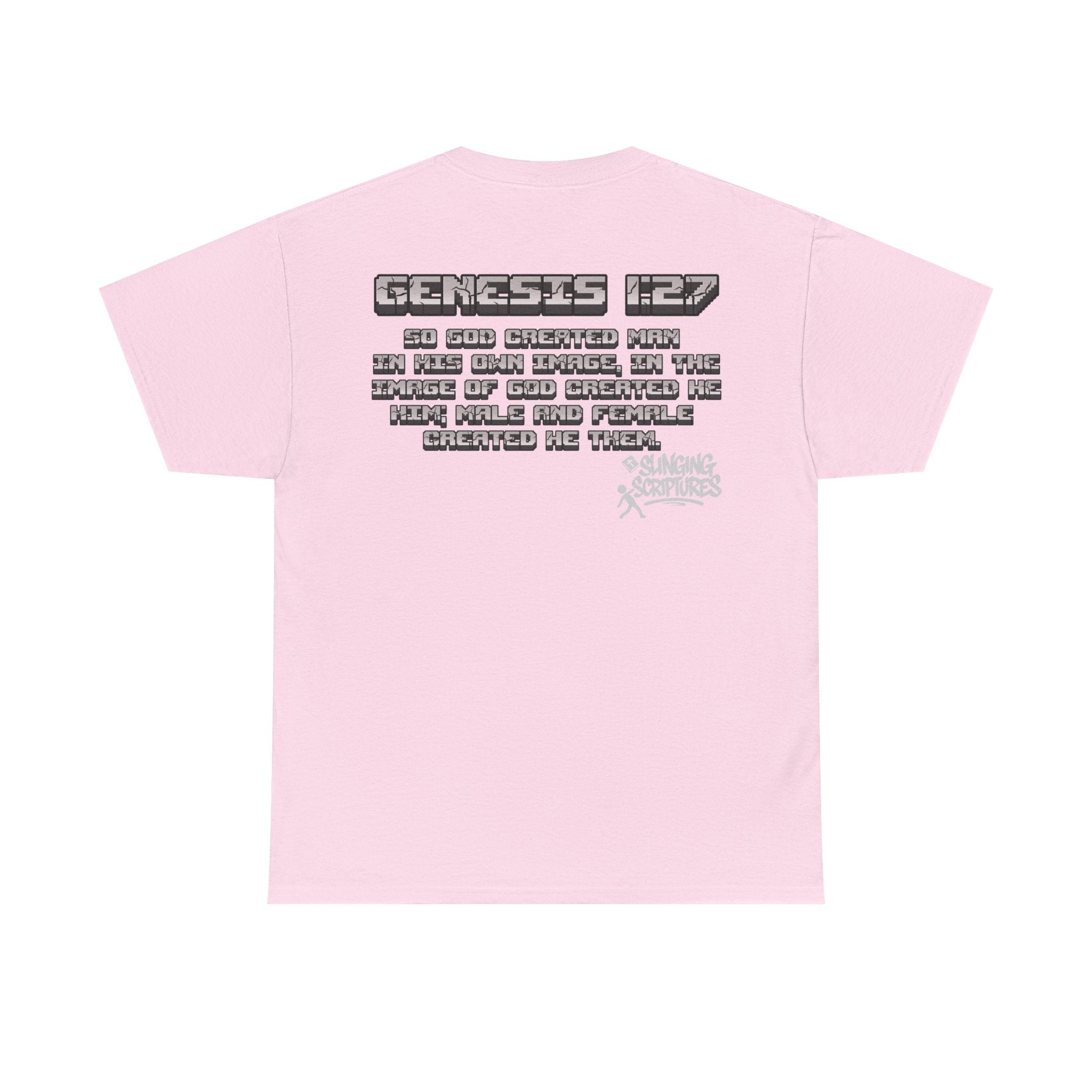 Genesis 1:27 Minecraft-Inspired Christain T-Shirt - Unisex