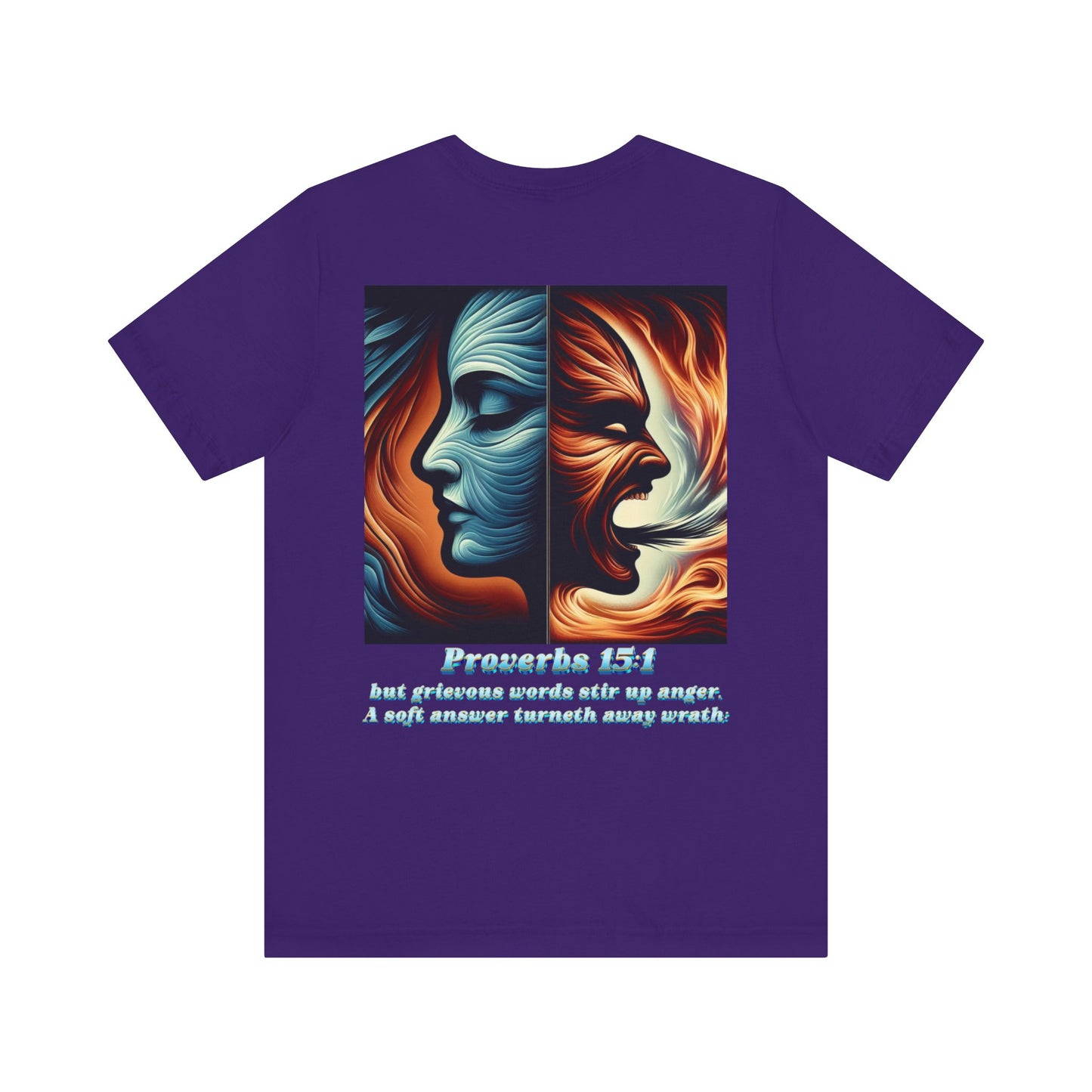 Proverbs 15:1 “A Soft Answer” Christian Tee | Unisex Jersey Short Sleeve T-Shirt