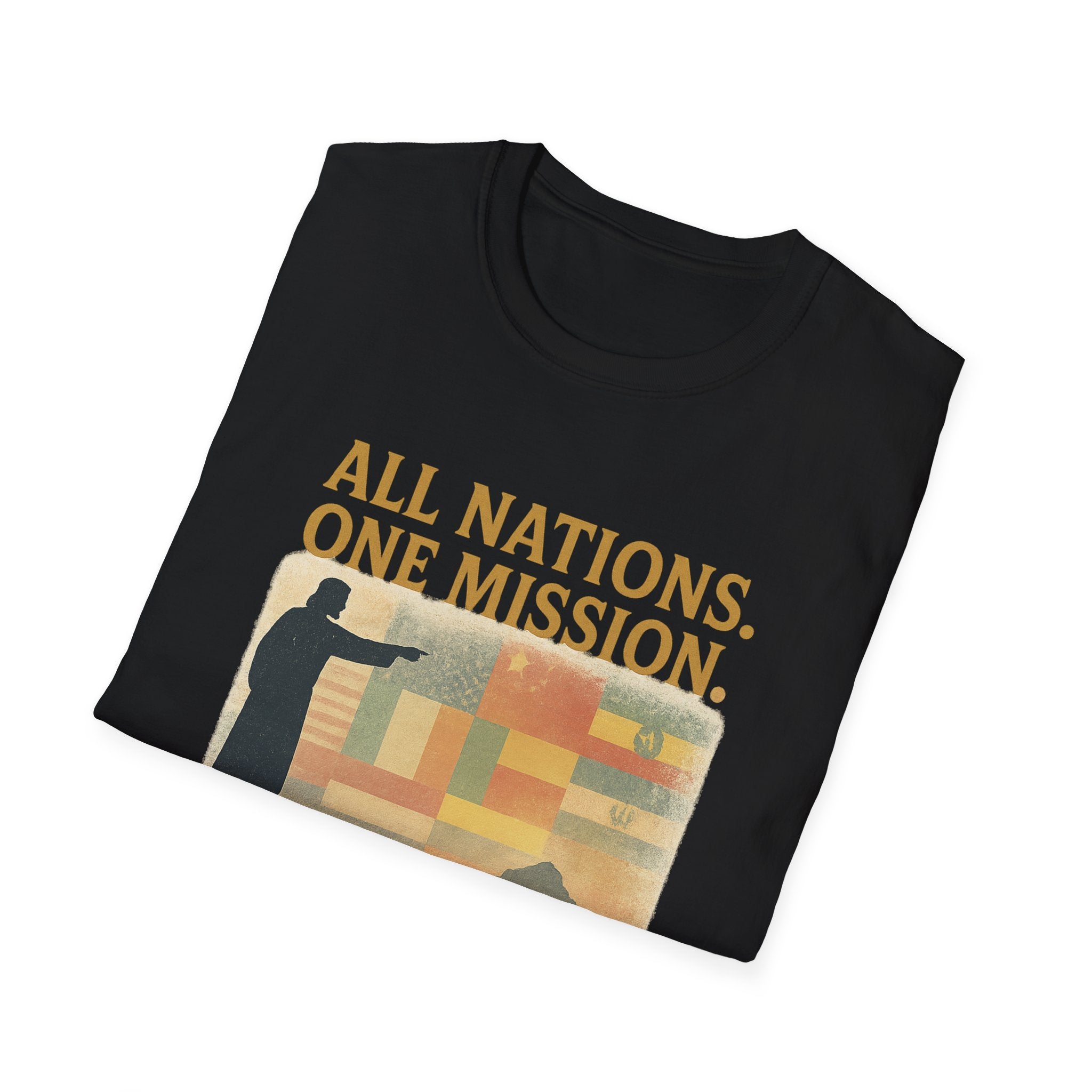 All Nations. One Mission. | Matthew 28:19 Great Commission Tee | Unisex Christian T-Shirt