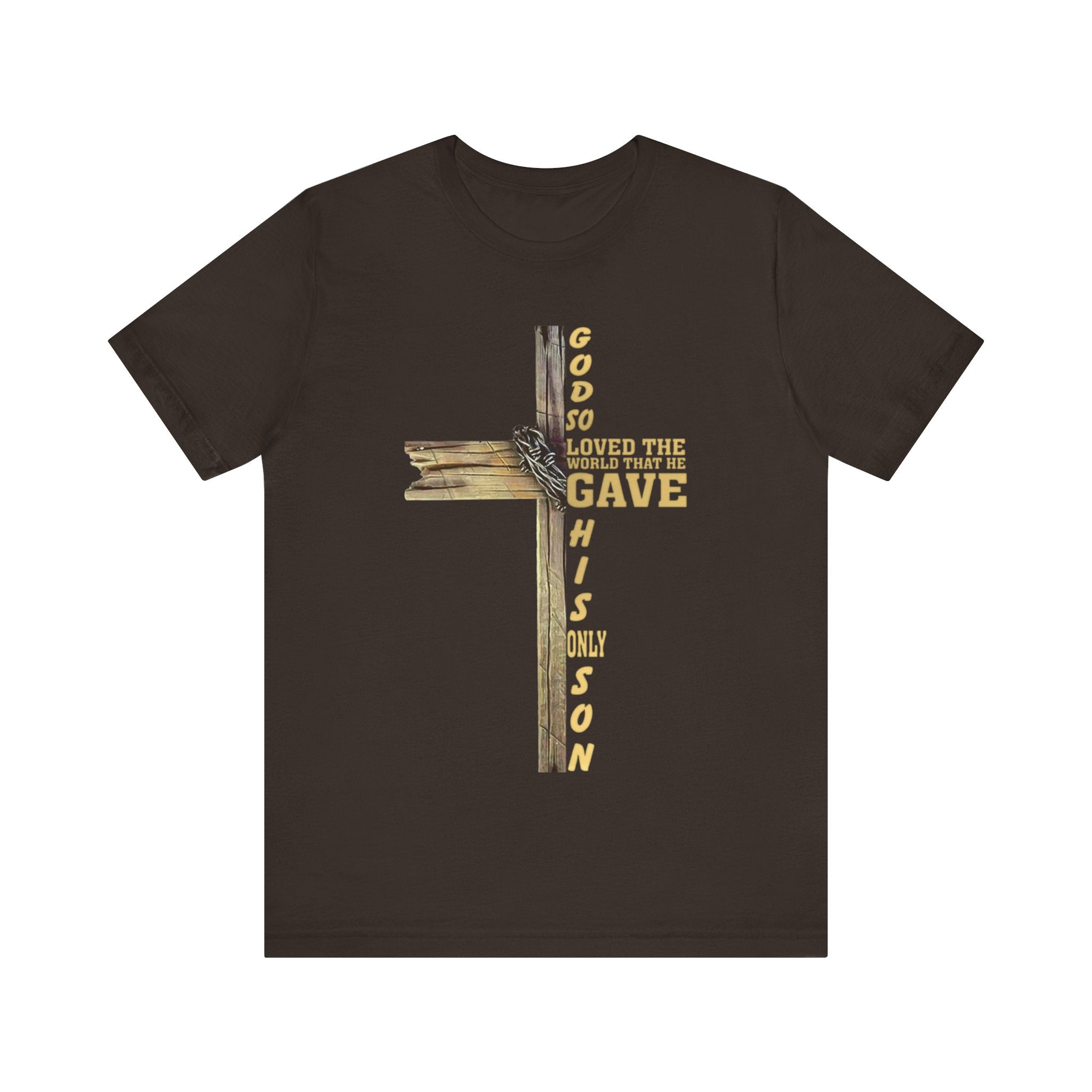 God So Loved the World — John 3:16 | Unisex Jersey Short Sleeve Christian T-Shirt