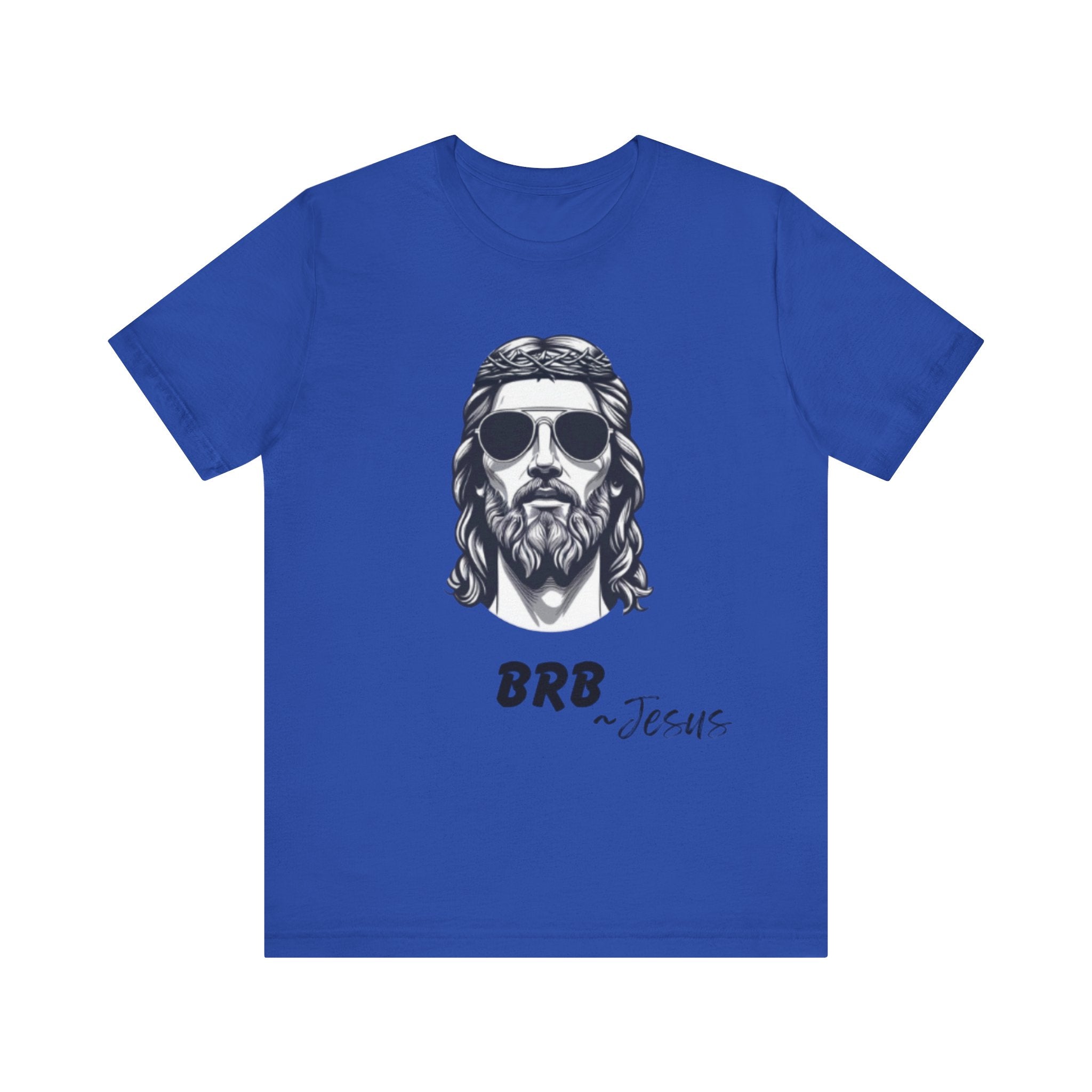 BRB — Jesus Retro Script | John 14:6 Unisex Jersey Short Sleeve Christian T-Shirt
