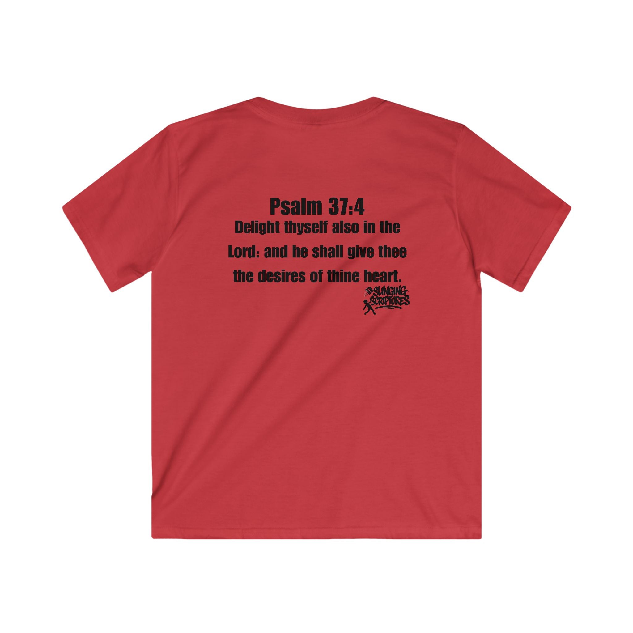 Catch Up with Jesus Kids Tee | Psalm 37:4 Bible Verse Shirt | Funny Faith-Based Christian T-Shirt for Kids