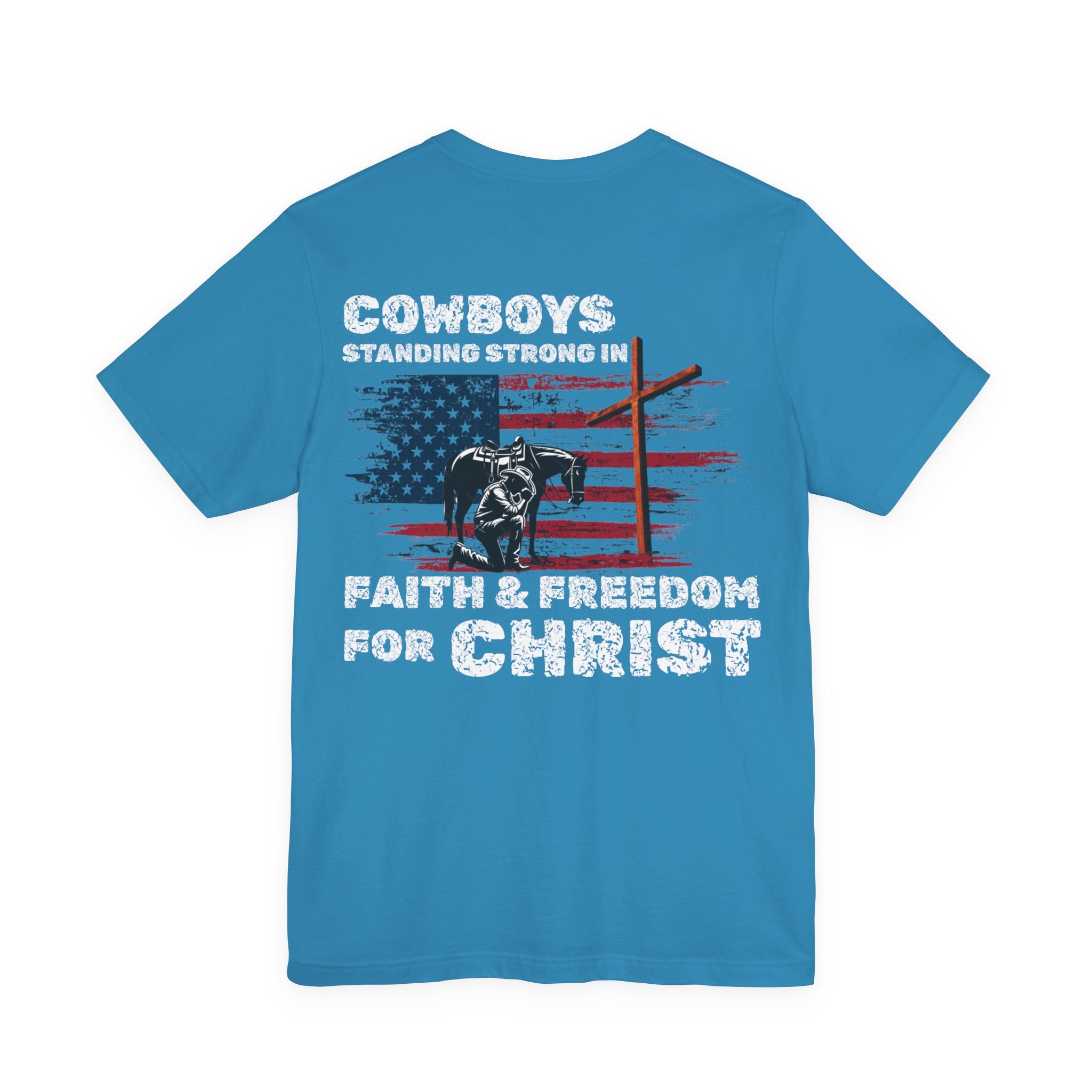 Cowboys for Christ — Faith & Freedom Tee | Unisex Jersey Short Sleeve Christian T-Shirt