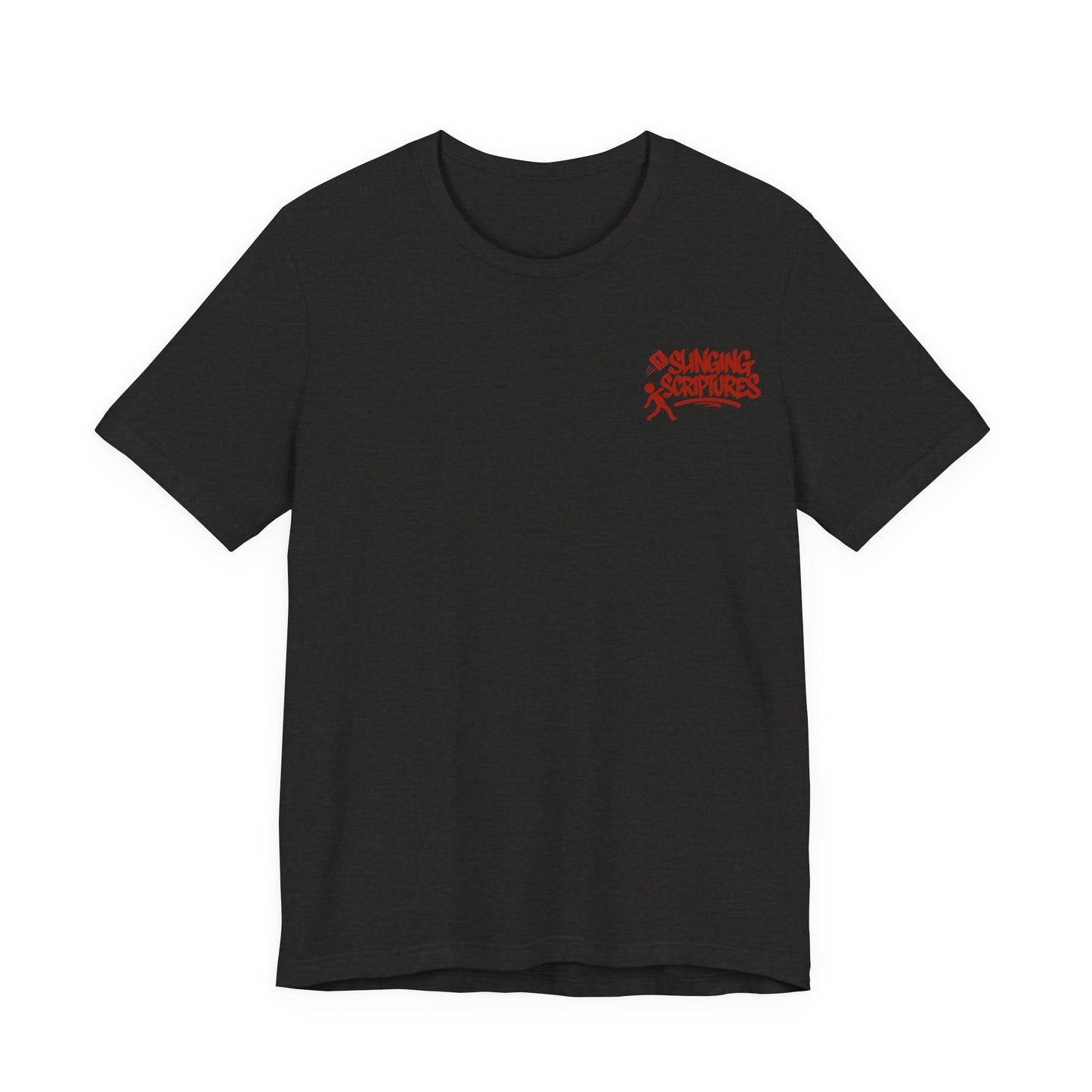 The Tongue Is a Fire — Matthew 12:36-37 Tee | Unisex Jersey Short Sleeve Christian T-Shirt