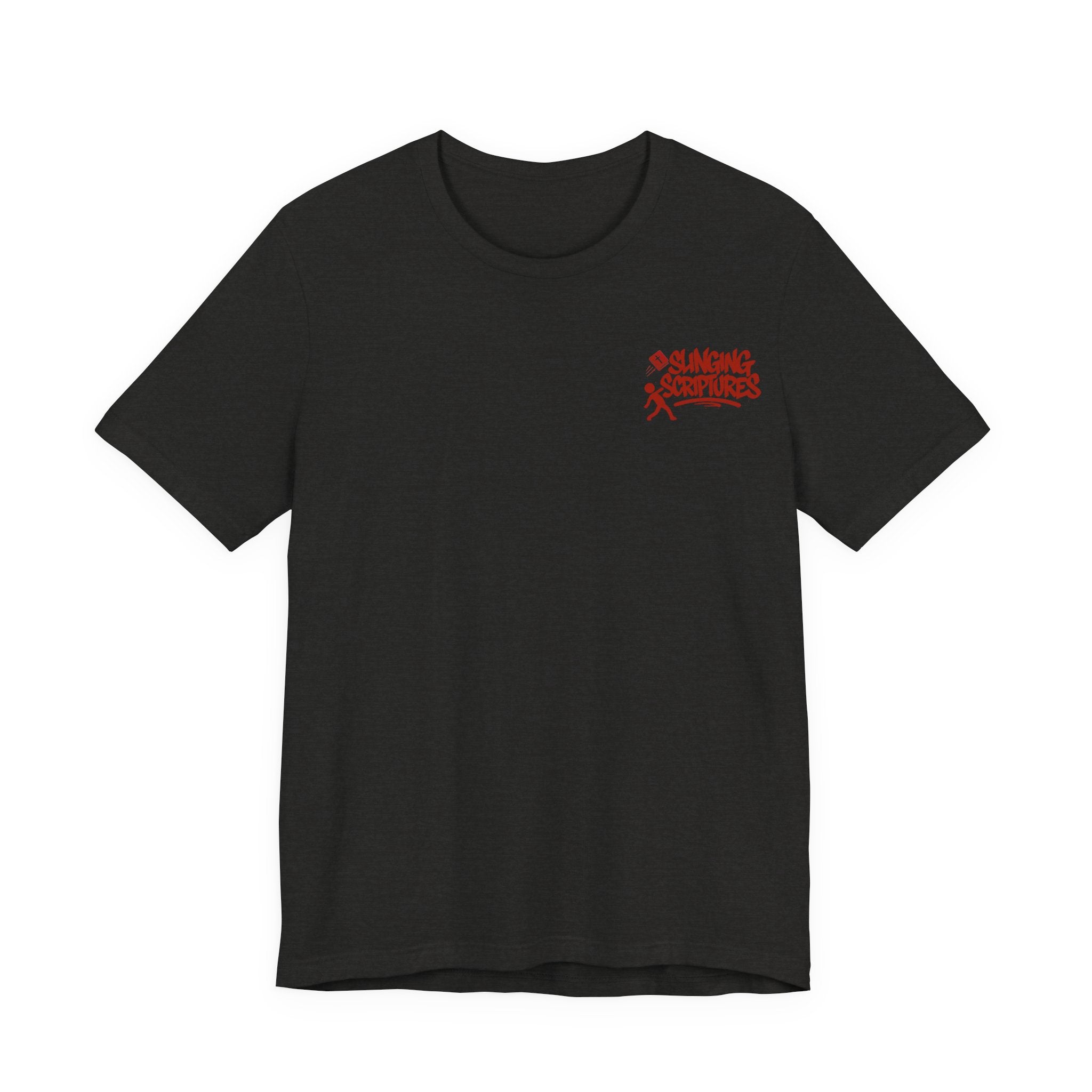 The Tongue Is a Fire — Matthew 12:36-37 Tee | Unisex Jersey Short Sleeve Christian T-Shirt