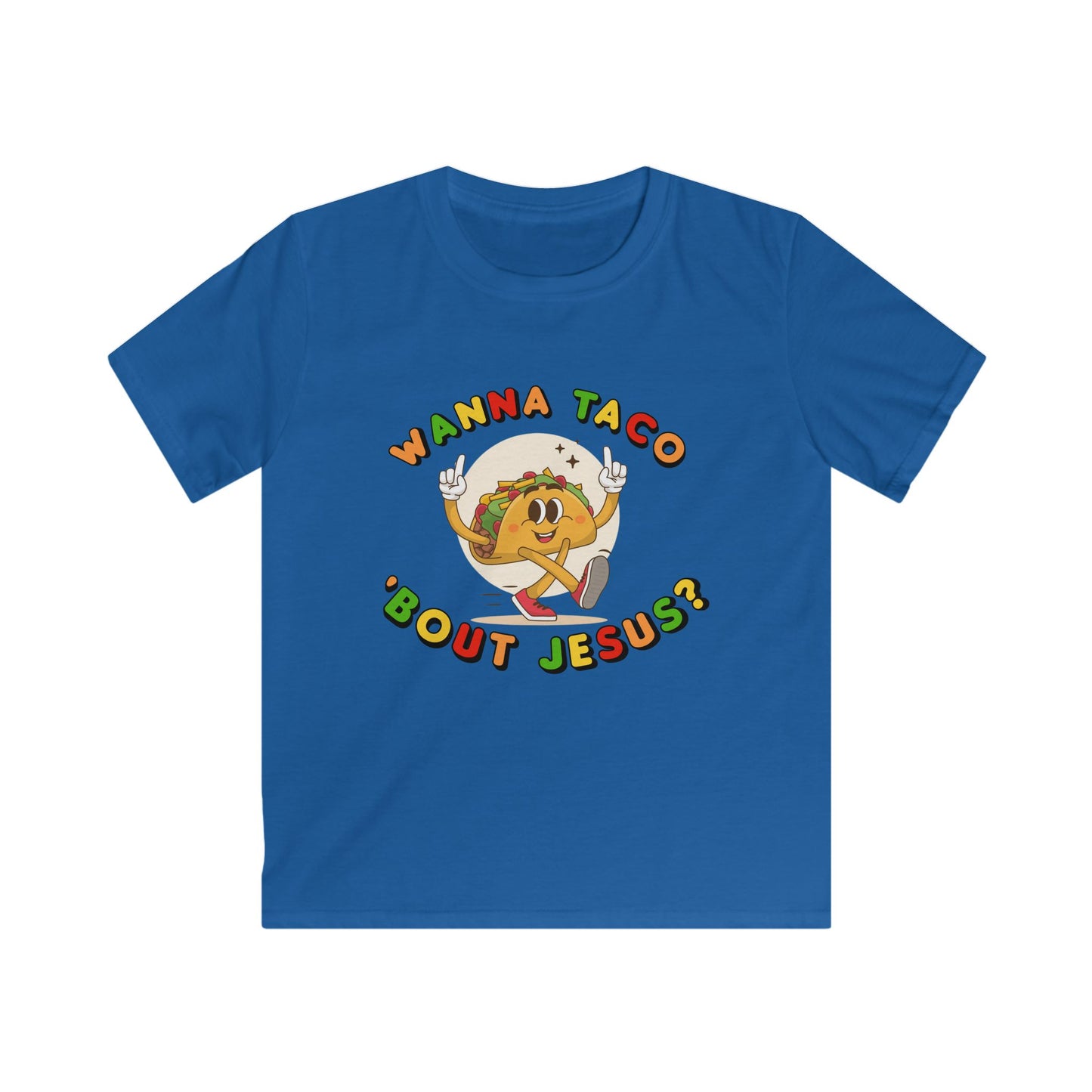 Wanna Taco ’Bout Jesus? | Kids Christian T-Shirt | Mark 16:15 Scripture Tee | Fun Faith-Based Kids Apparel