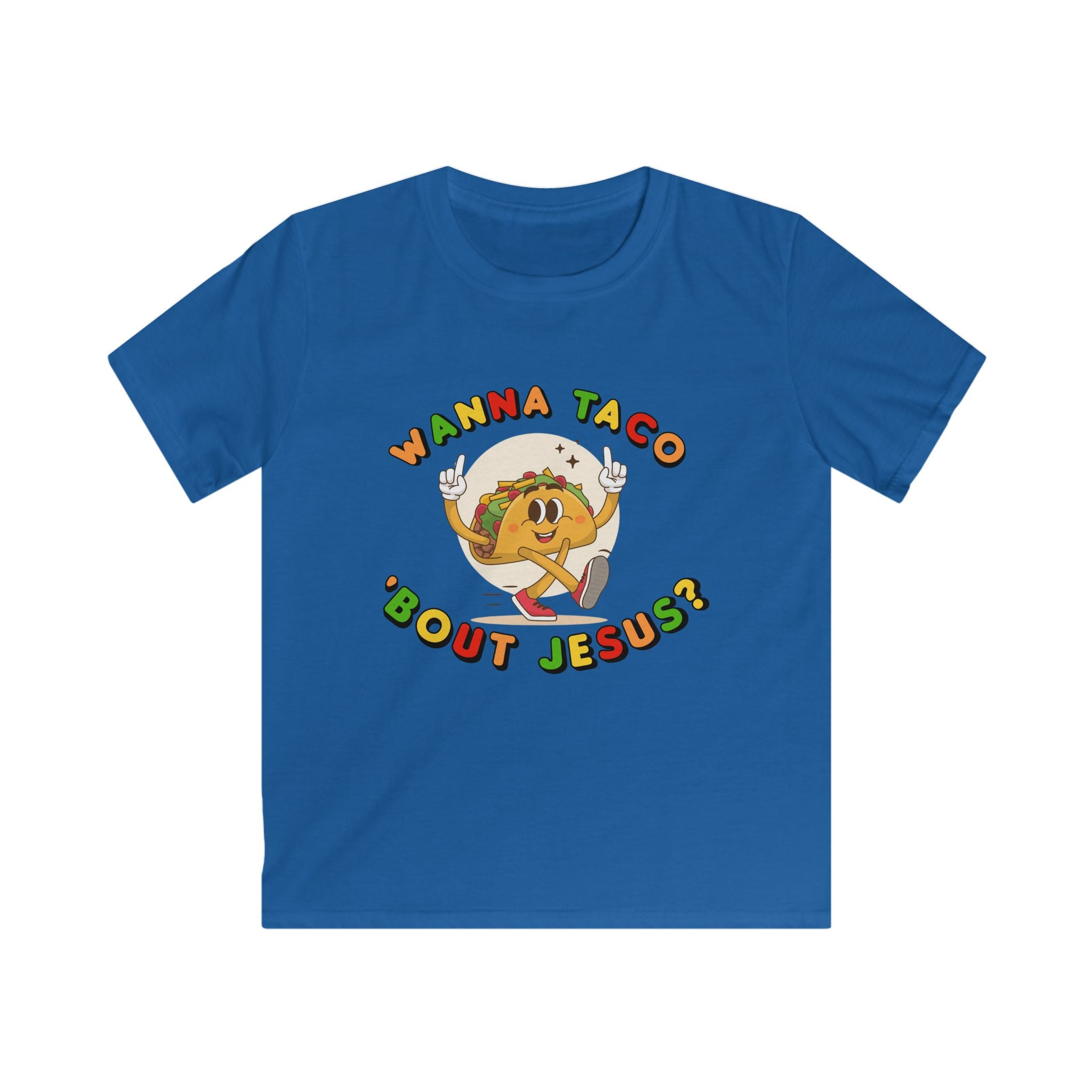 Wanna Taco ’Bout Jesus? | Kids Christian T-Shirt | Mark 16:15 Scripture Tee | Fun Faith-Based Kids Apparel
