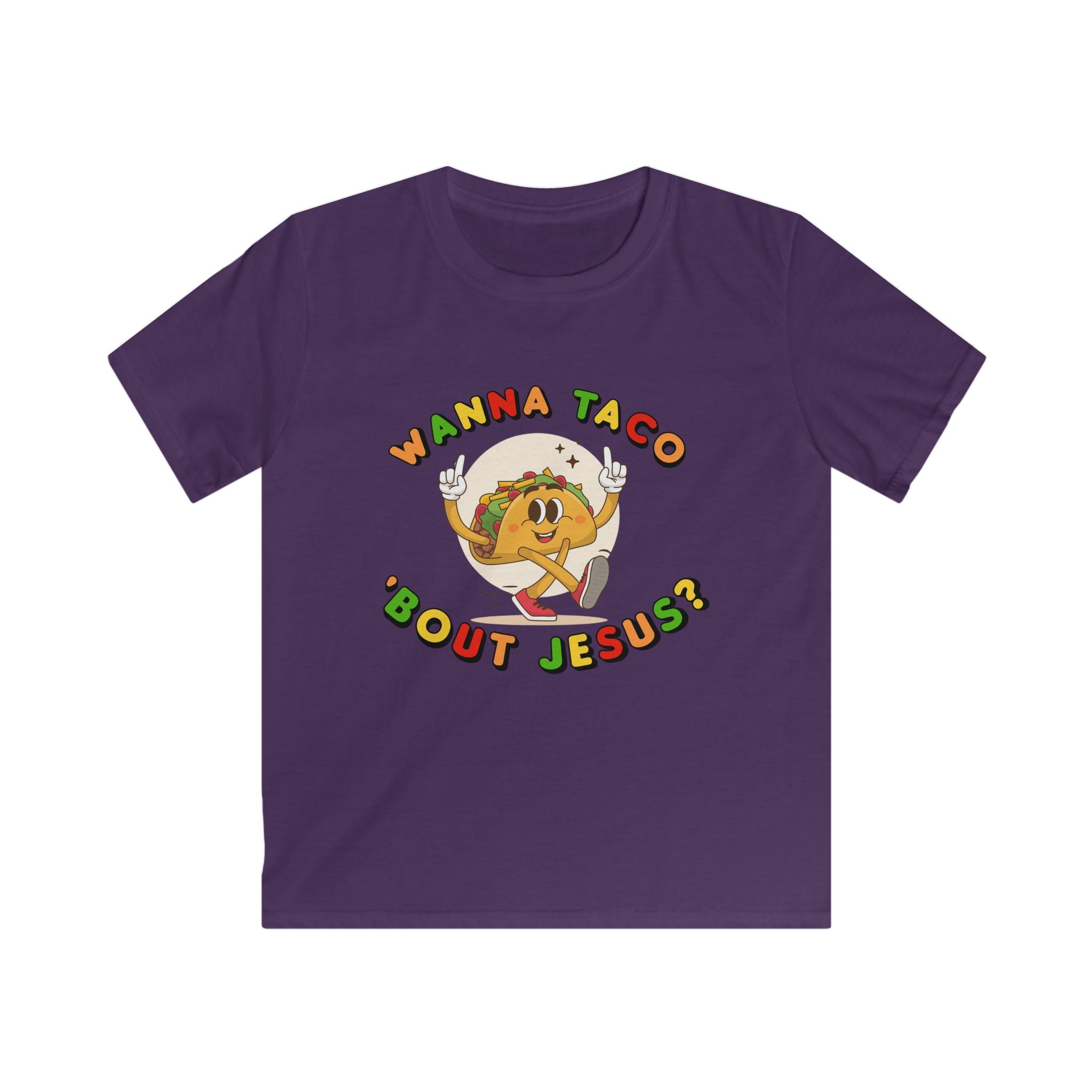 Wanna Taco ’Bout Jesus? | Kids Christian T-Shirt | Mark 16:15 Scripture Tee | Fun Faith-Based Kids Apparel