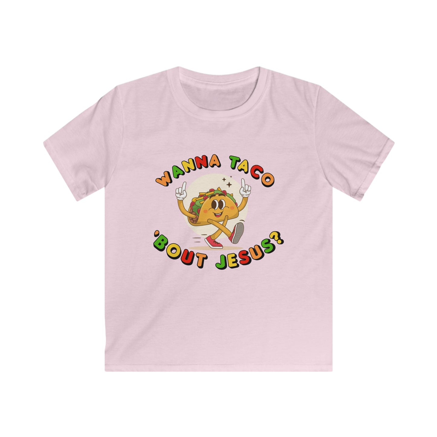 Wanna Taco ’Bout Jesus? | Kids Christian T-Shirt | Mark 16:15 Scripture Tee | Fun Faith-Based Kids Apparel