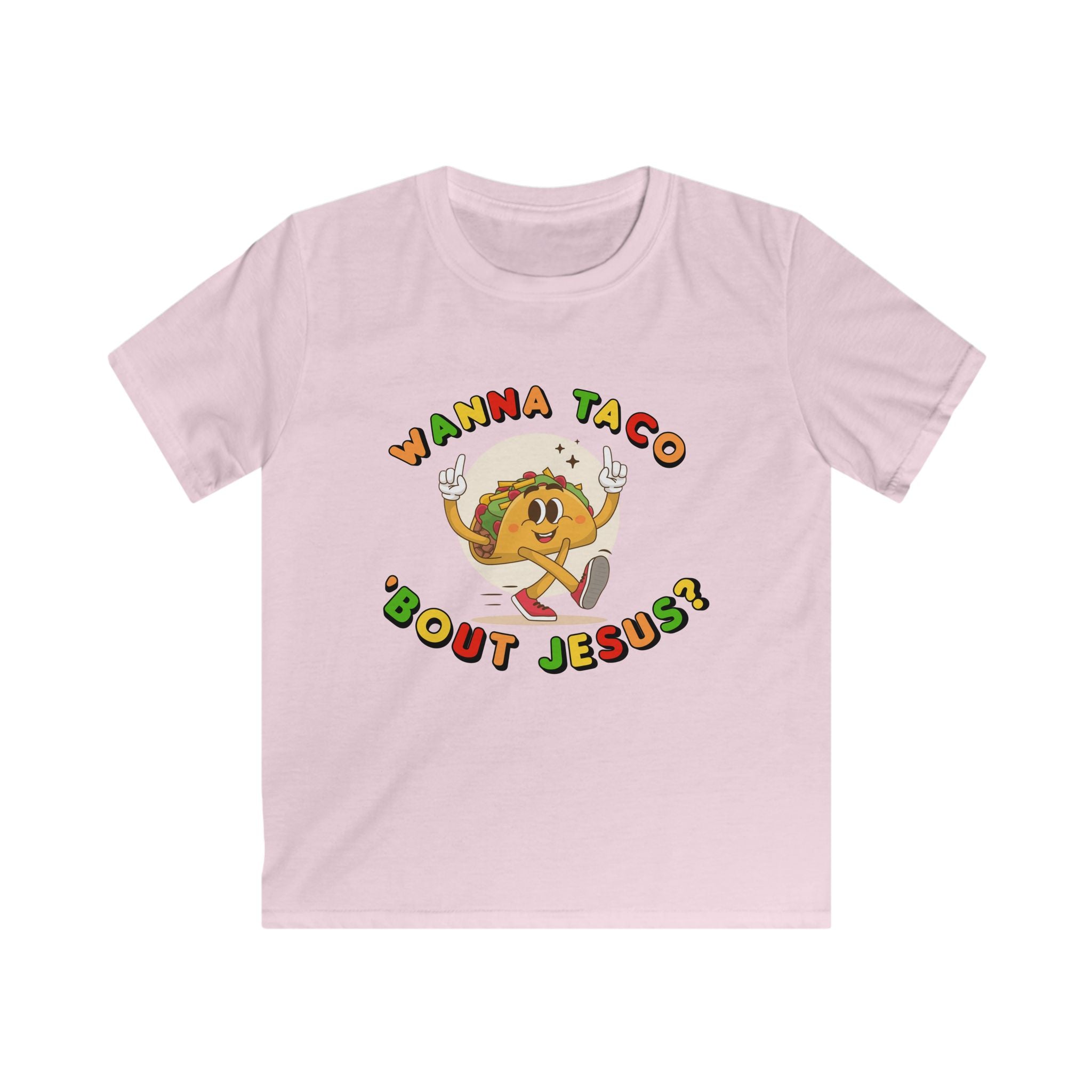 Wanna Taco ’Bout Jesus? | Kids Christian T-Shirt | Mark 16:15 Scripture Tee | Fun Faith-Based Kids Apparel