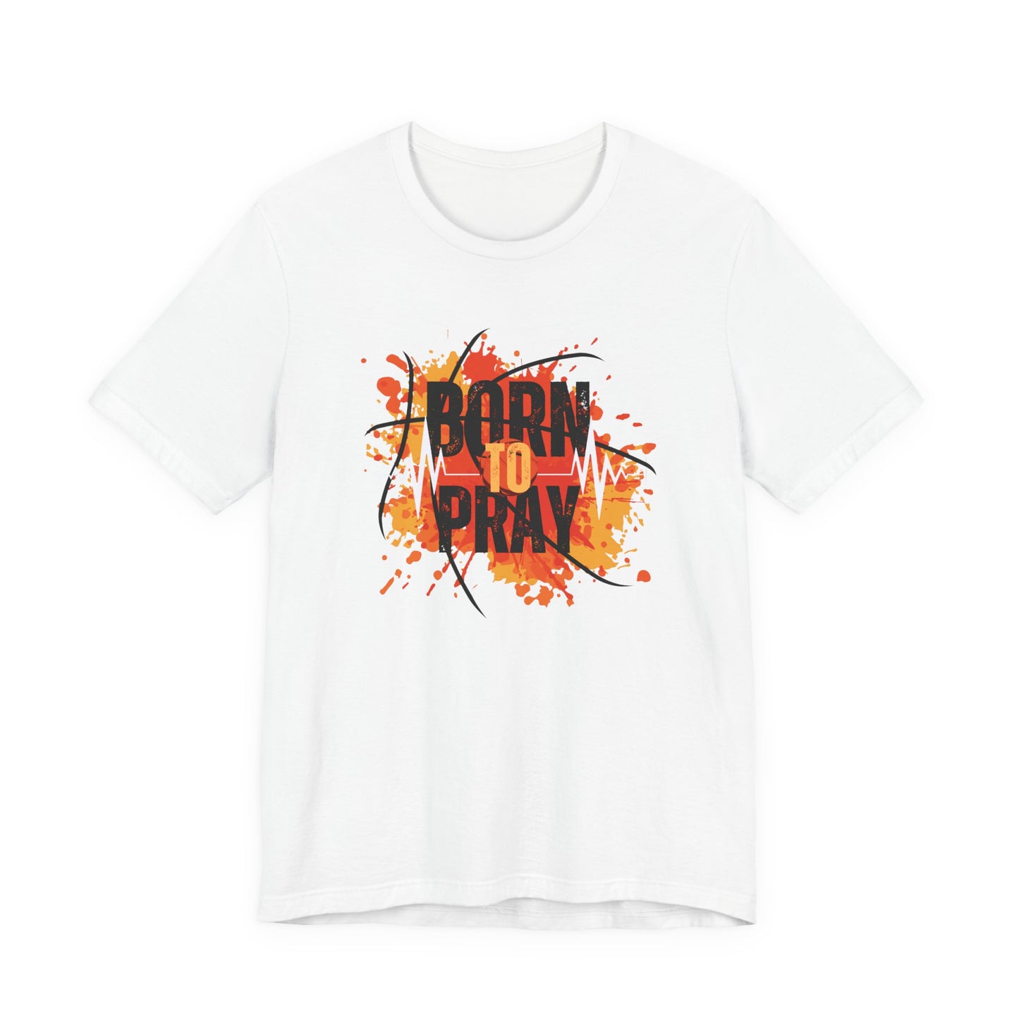 Born to Pray Tee | Christian Basketball Shirt | Unisex Jersey Short Sleeve | Inspirational Faith & Sports Apparel