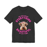 Everything Beautiful in Its Time Tee | Ecclesiastes 3:11 Scripture Shirt | Unisex Jersey Short Sleeve Inspirational Christian T-Shirt