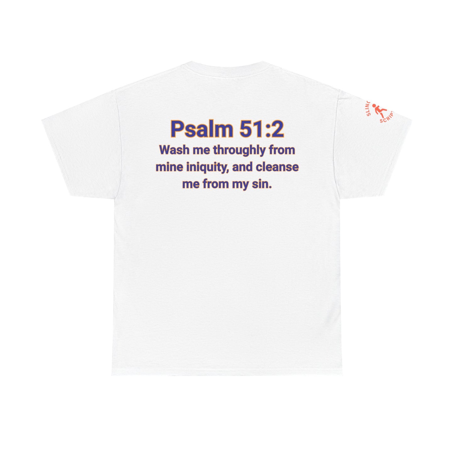 Jesus Gets Sin Out Tee | Psalm 51:2 | Unisex Heavy Cotton Christian Shirt