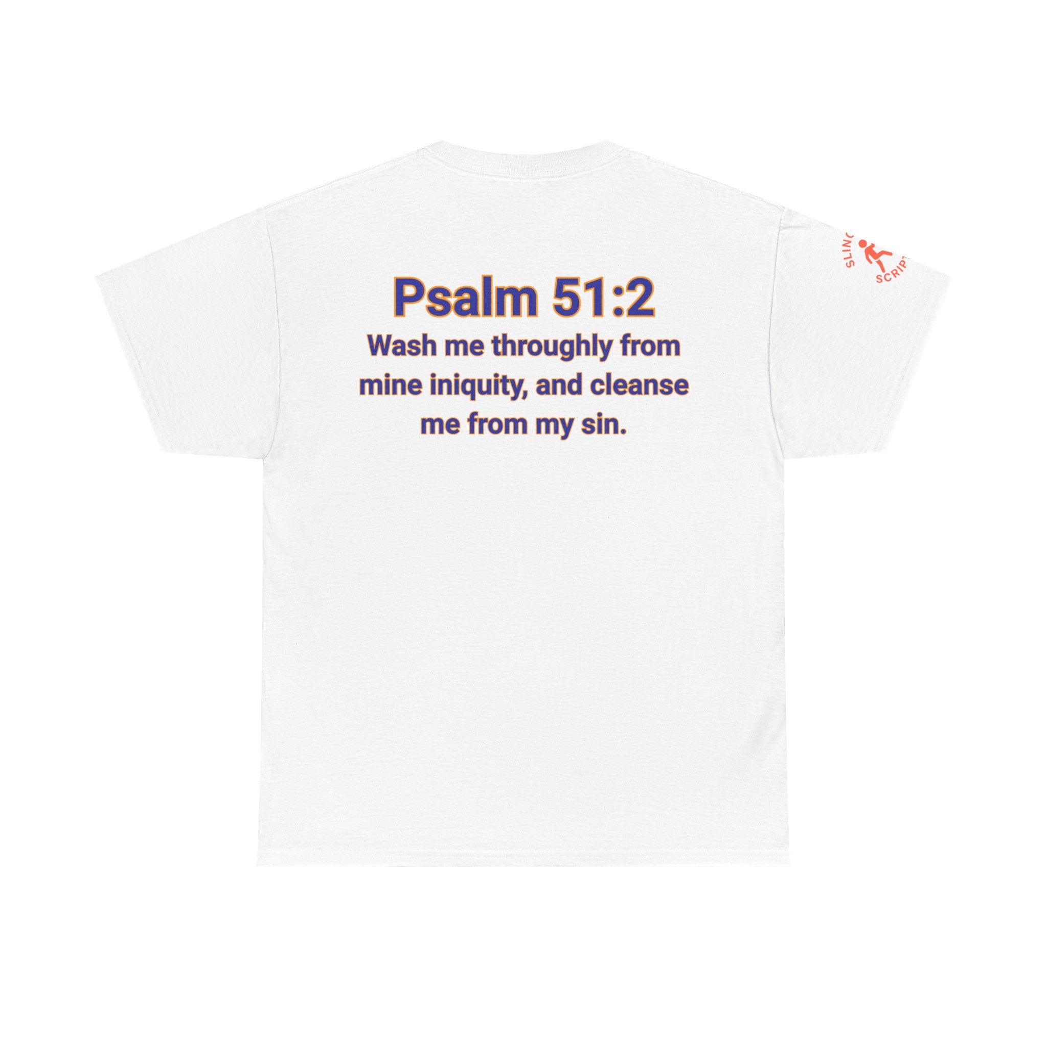 Jesus Gets Sin Out Tee | Psalm 51:2 | Unisex Heavy Cotton Christian Shirt