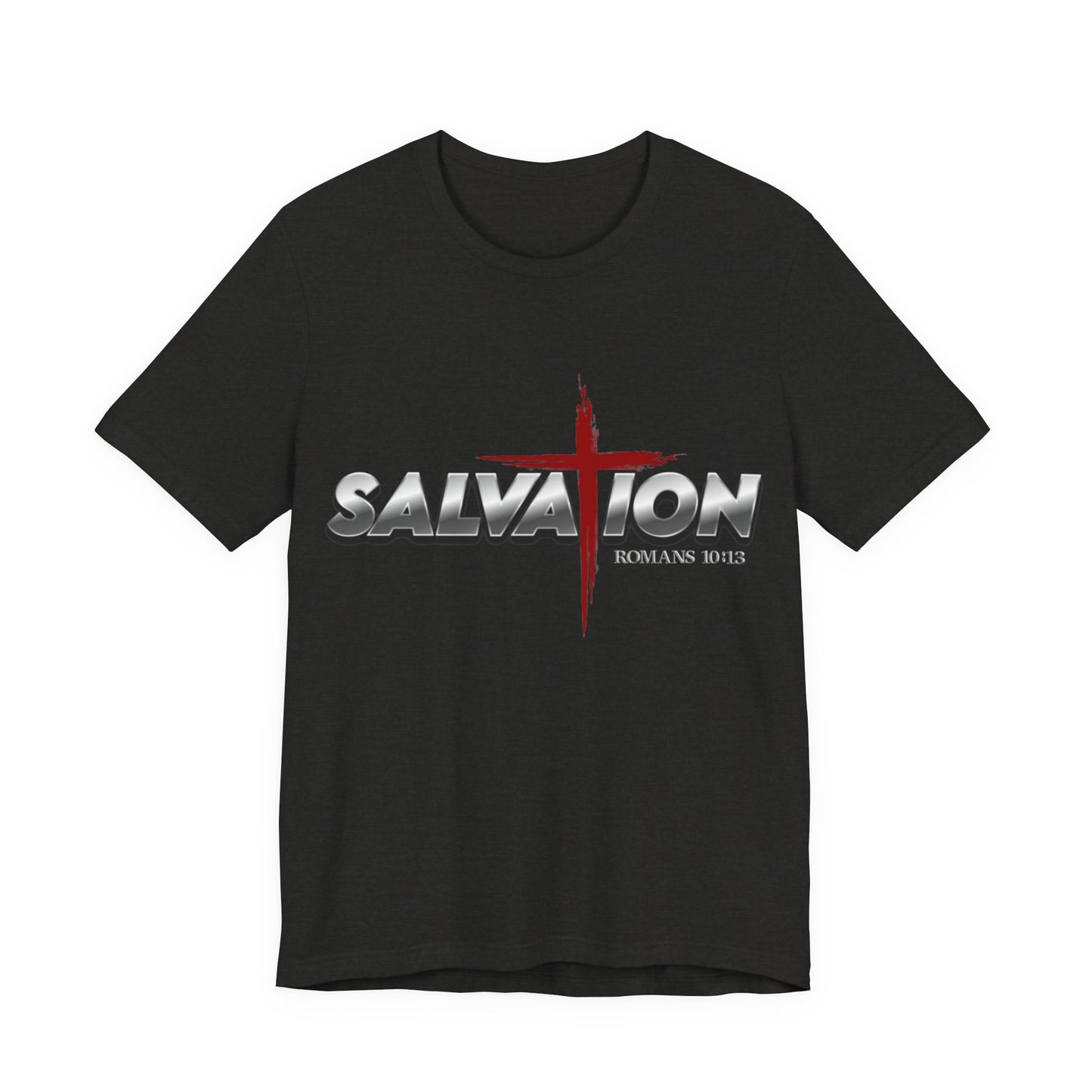 Salvation Christian T-Shirt — Romans 10:13 | Unisex Jersey Short Sleeve Tee
