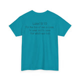Luke 19:10 “Pick Jesus” Christian T-Shirt | Unisex Heavy Cotton Faith & Worship Tee