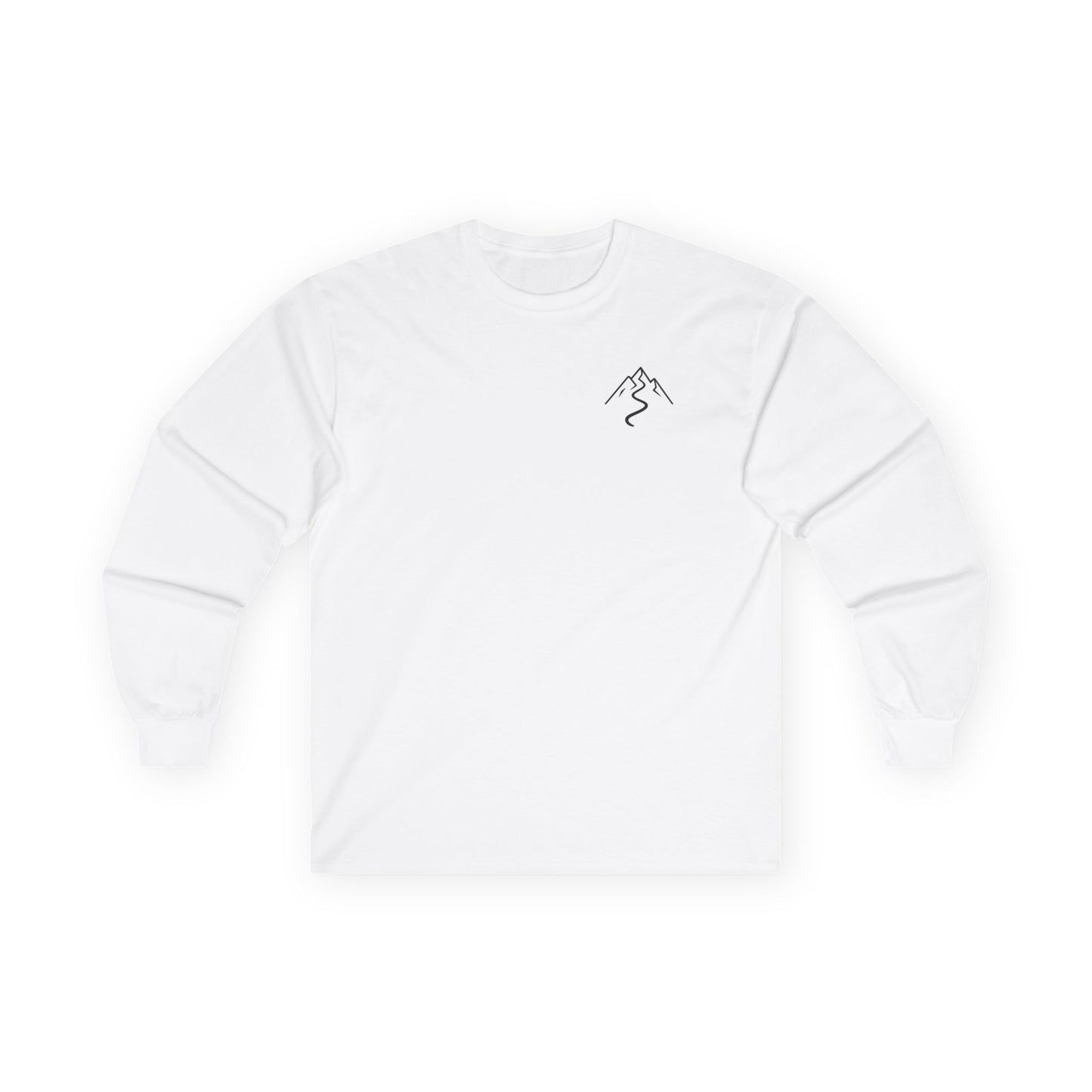 Walk With Purpose — Minimalist Mountain Long Sleeve Tee | Unisex Ultra-Cotton