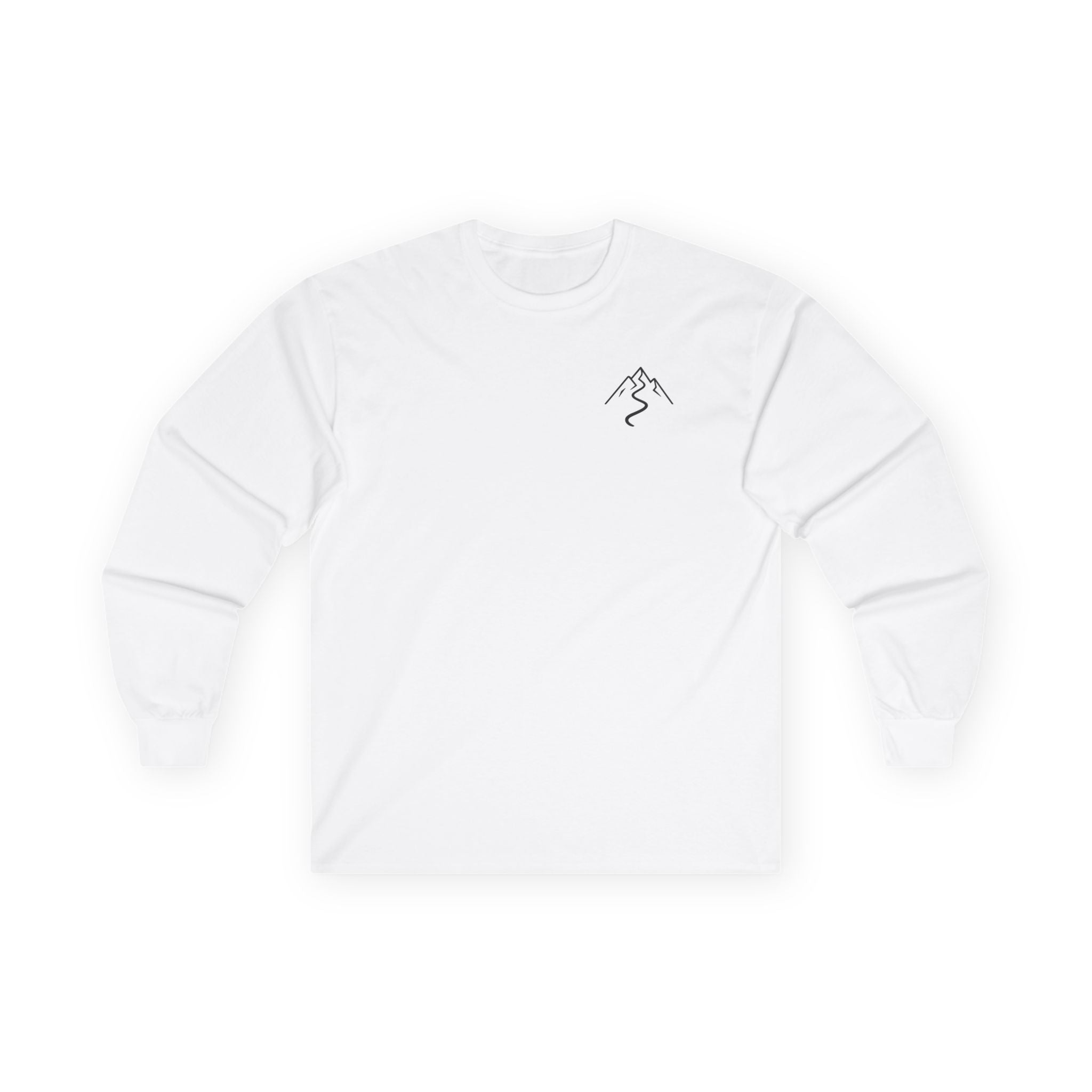Walk With Purpose — Minimalist Mountain Long Sleeve Tee | Unisex Ultra-Cotton