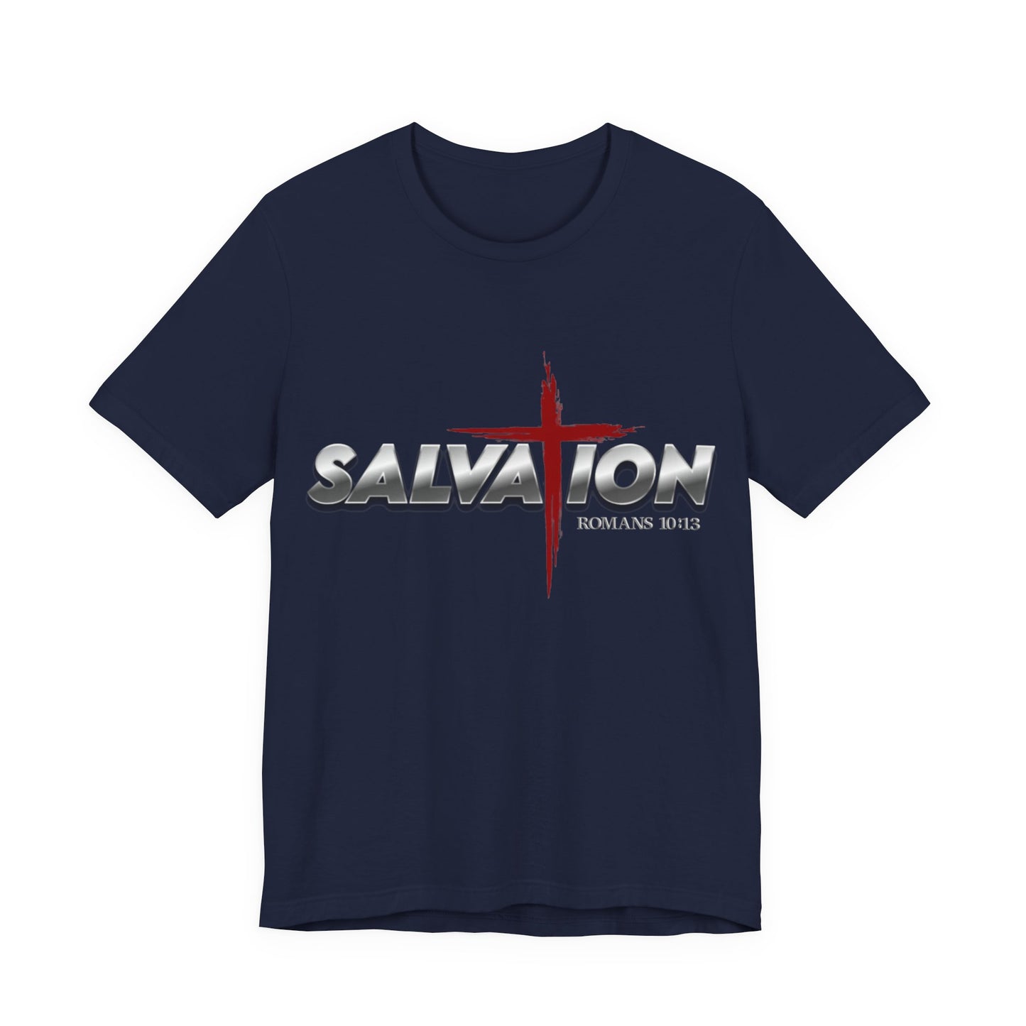 Salvation Christian T-Shirt — Romans 10:13 | Unisex Jersey Short Sleeve Tee