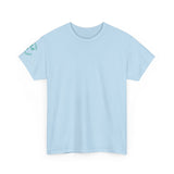 Rejoice & Be Glad — Psalm 118:24 Pop-Color Back Print | Unisex Heavy Cotton Christian T-Shirt