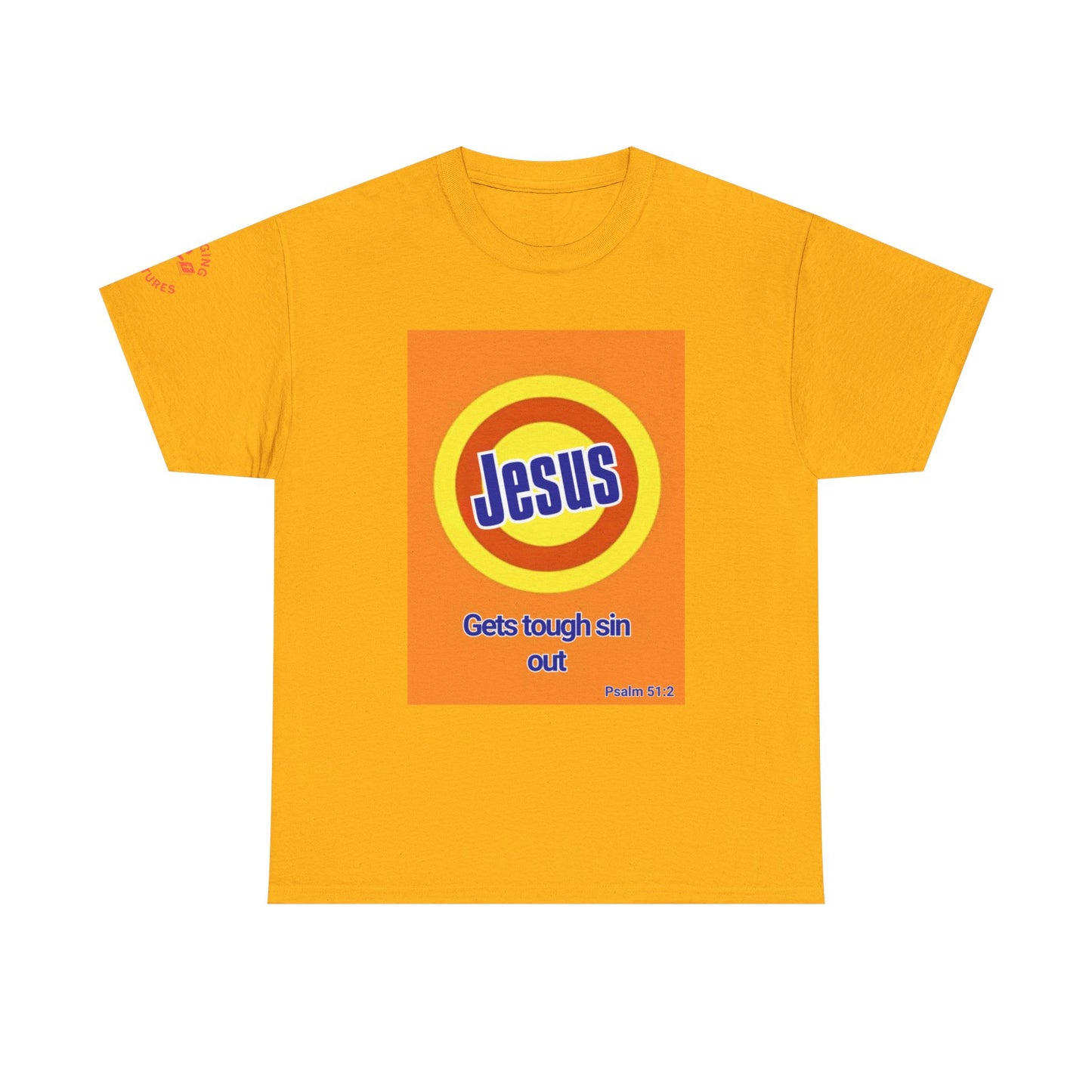 Jesus Gets Sin Out Tee | Psalm 51:2 | Unisex Heavy Cotton Christian Shirt