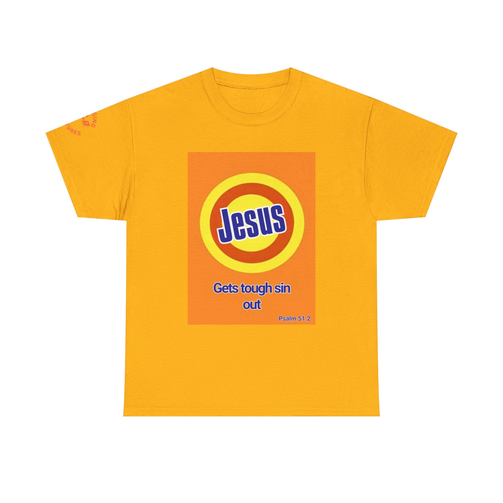 Jesus Gets Sin Out Tee | Psalm 51:2 | Unisex Heavy Cotton Christian Shirt
