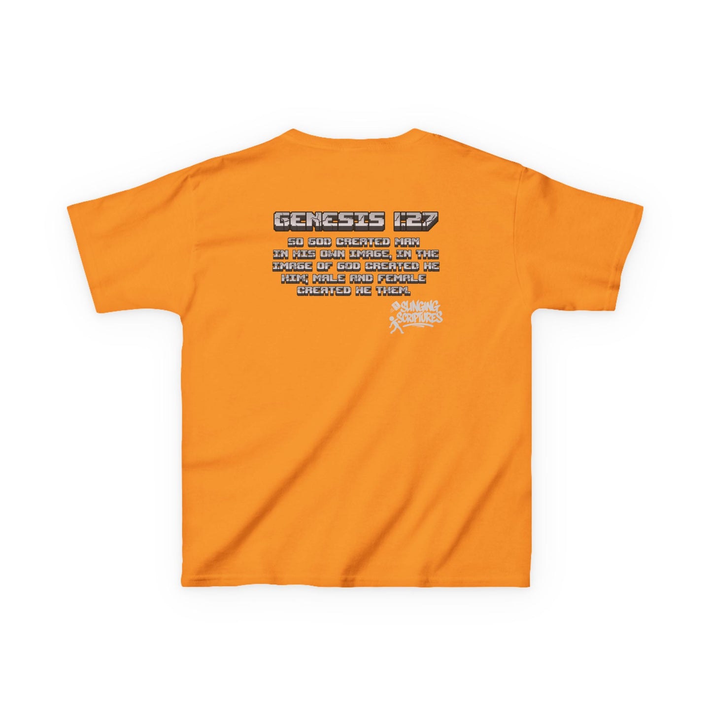 Made in the Image of God | Genesis 1:27 Christian Minecraft-Inspired Kids Tee