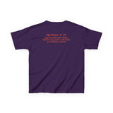 Hooked on Jesus Kids Tee | Matthew 4:19 Scripture Shirt | Christian Fishing T-Shirt for Children | Faith-Based Kids Apparel