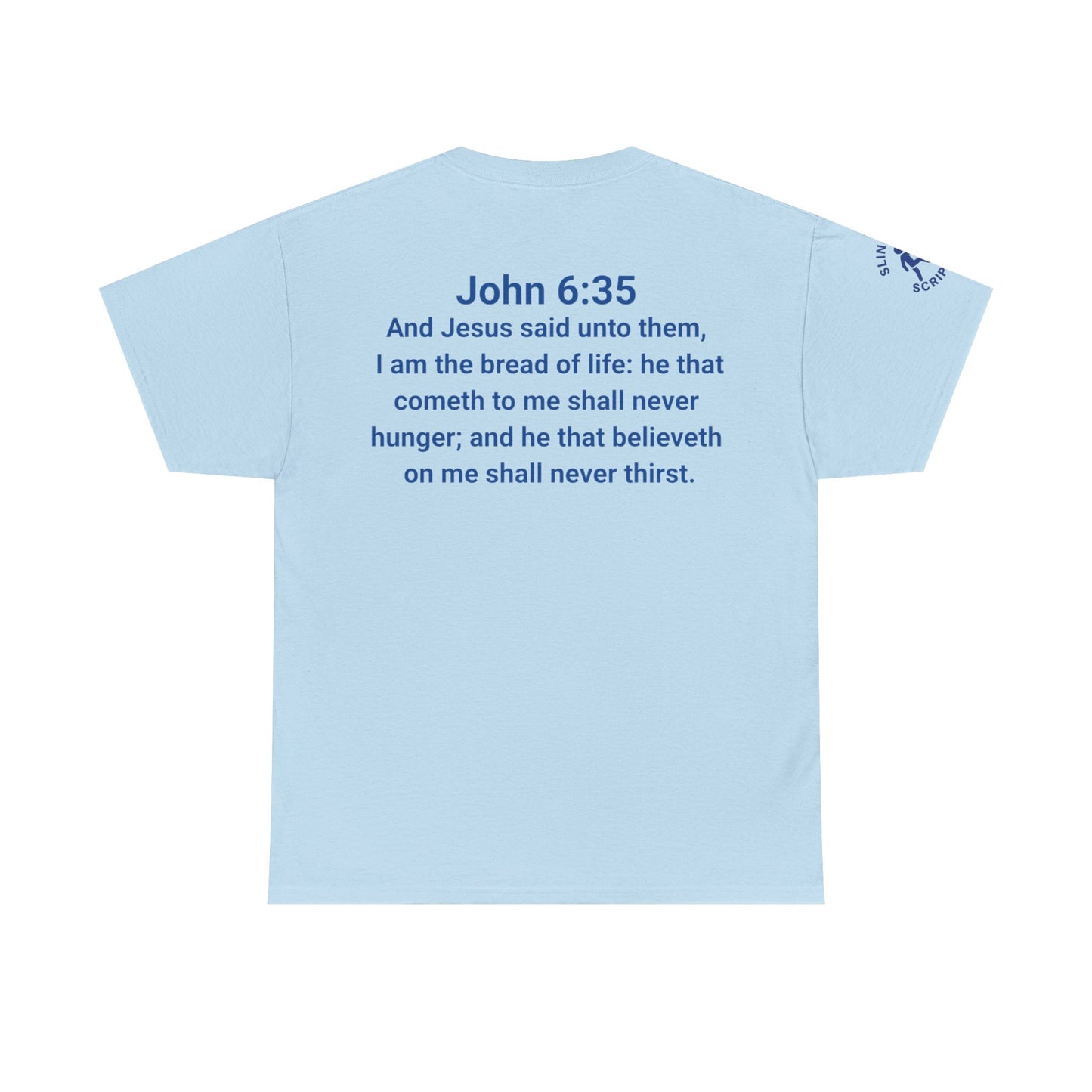 His Name Is Wonderful Tee | John 6:35 Wonder Bread Parody Shirt | Unisex Heavy Cotton Christian T-Shirt