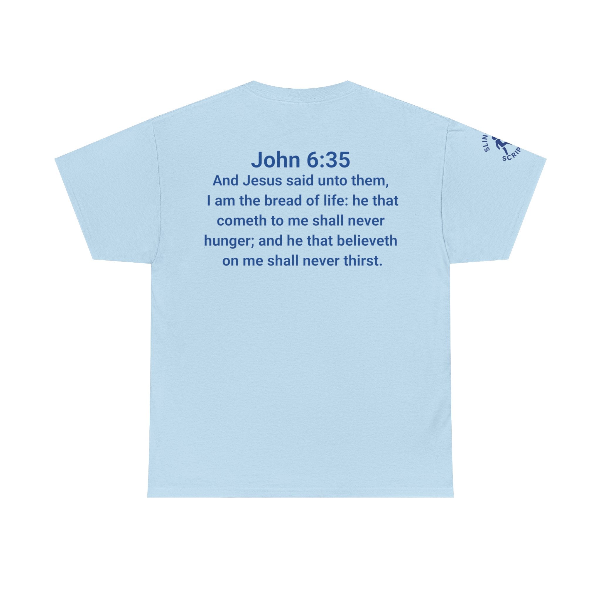 His Name Is Wonderful Tee | John 6:35 Wonder Bread Parody Shirt | Unisex Heavy Cotton Christian T-Shirt