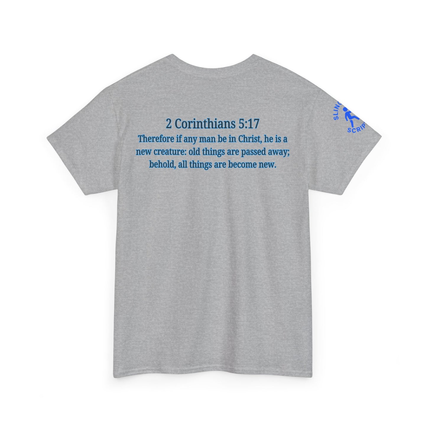 Restored by the Lord Tee | 2 Corinthians 5:17 Scripture Shirt | Christian Rebuild T-Shirt | Unisex Heavy Cotton Tee