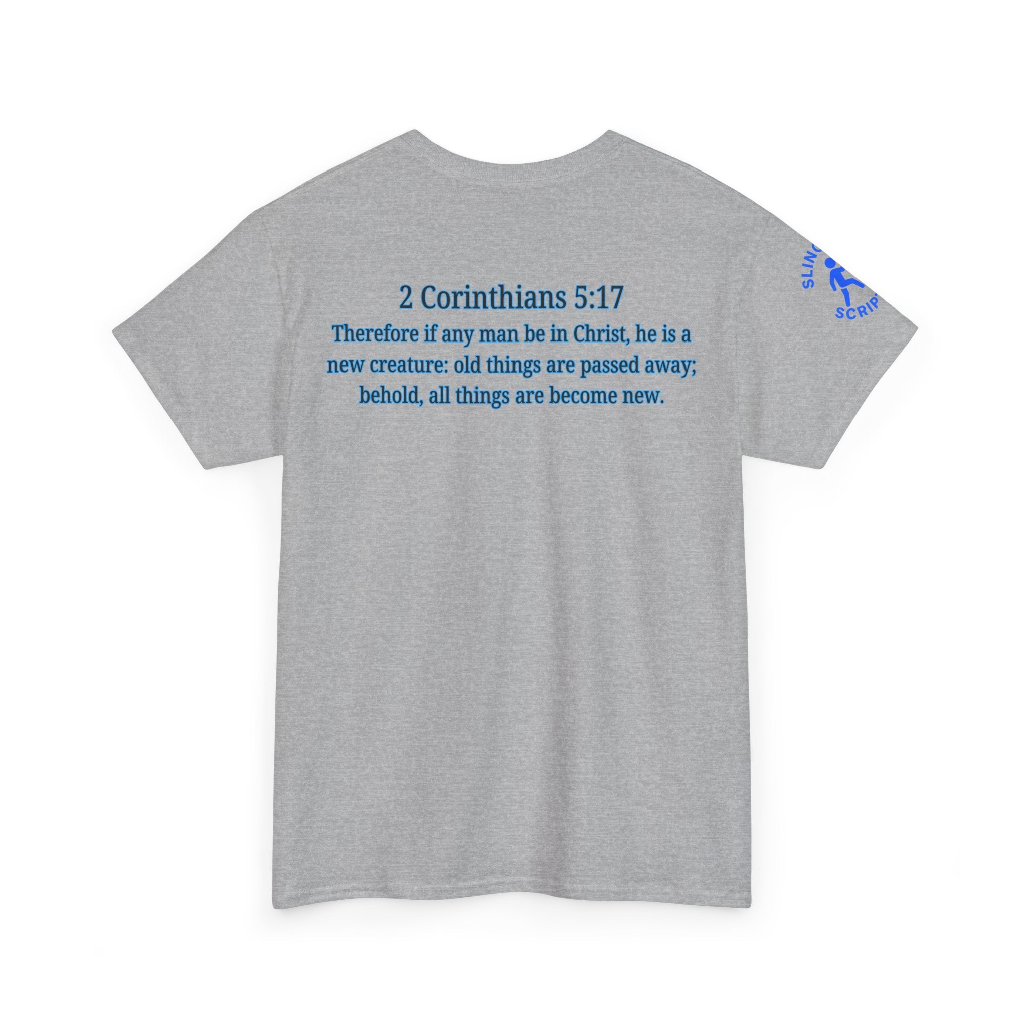 Restored by the Lord Tee | 2 Corinthians 5:17 Scripture Shirt | Christian Rebuild T-Shirt | Unisex Heavy Cotton Tee