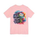 Be Transformed Tee – Inspirational Christian Watercolor Unisex Jersey Shirt (Romans 12:2)