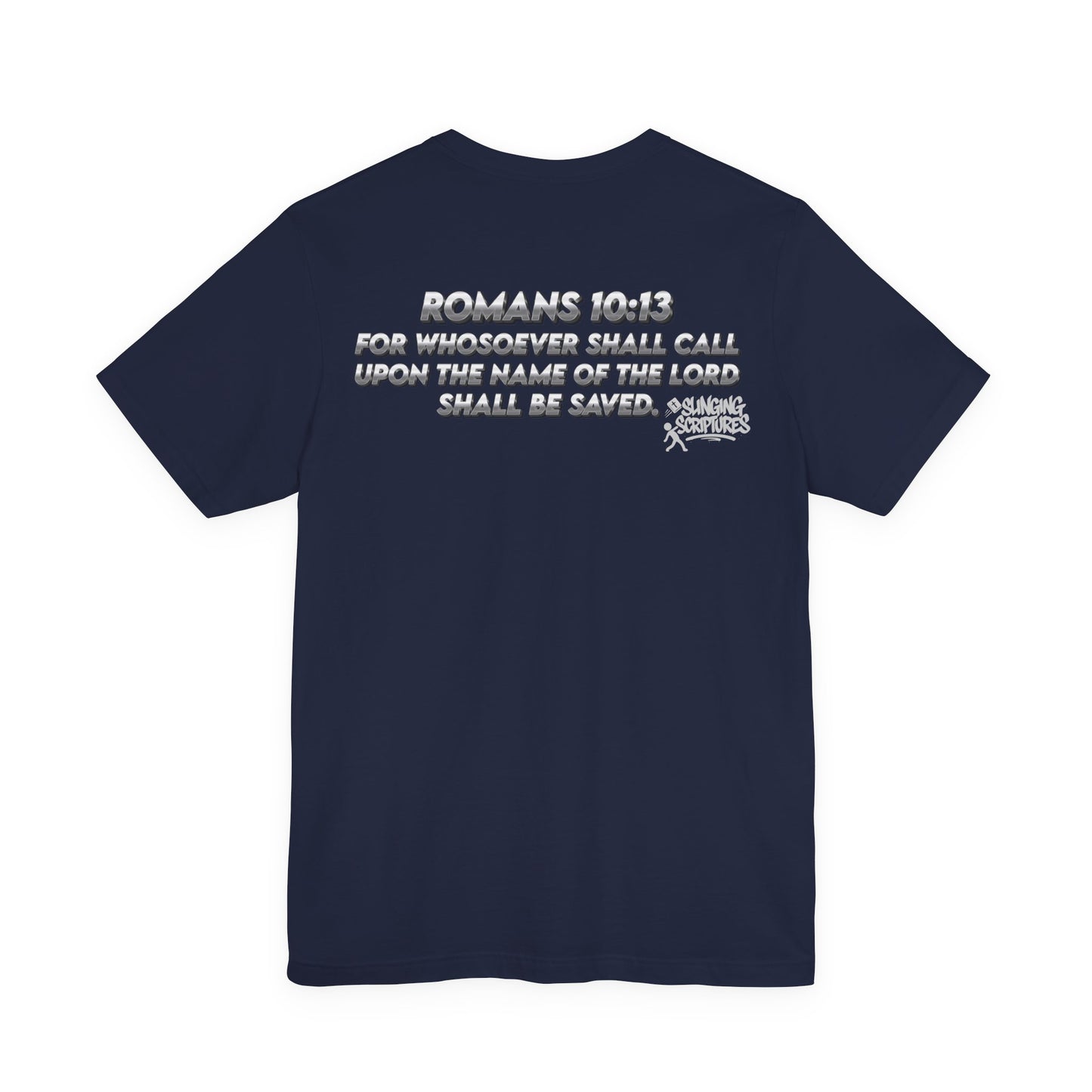 Salvation Christian T-Shirt — Romans 10:13 | Unisex Jersey Short Sleeve Tee