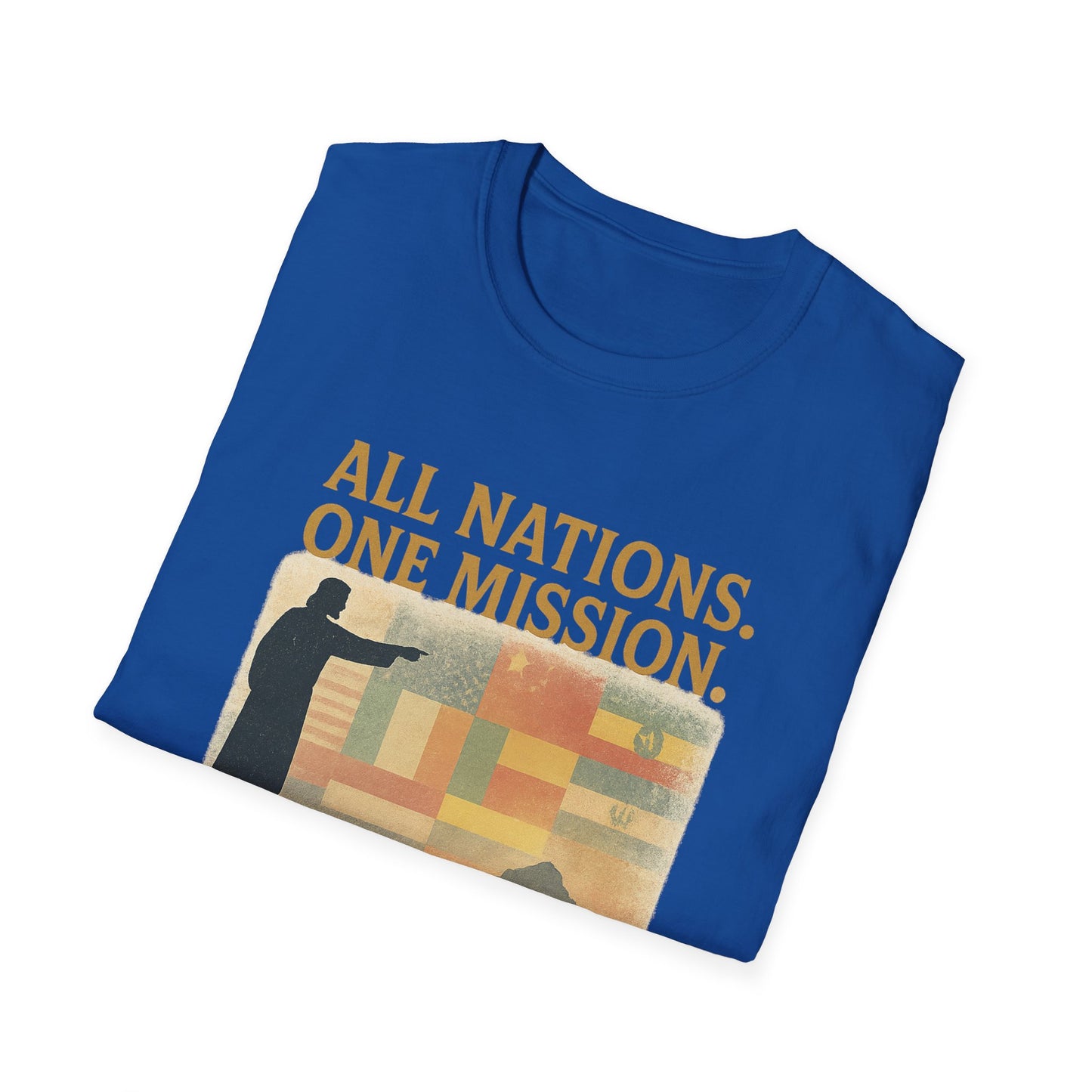 All Nations. One Mission. | Matthew 28:19 Great Commission Tee | Unisex Christian T-Shirt