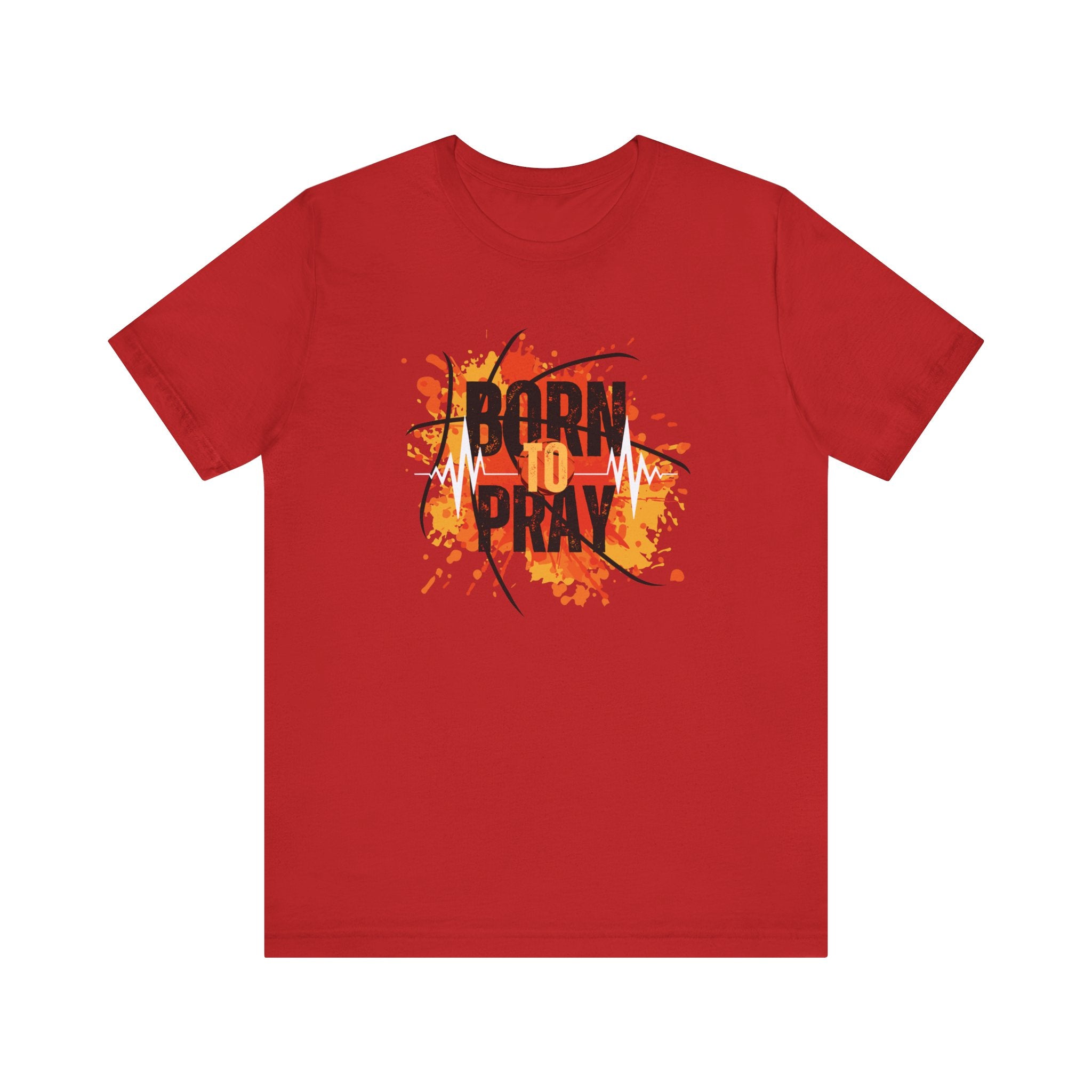 Born to Pray Tee | Christian Basketball Shirt | Unisex Jersey Short Sleeve | Inspirational Faith & Sports Apparel