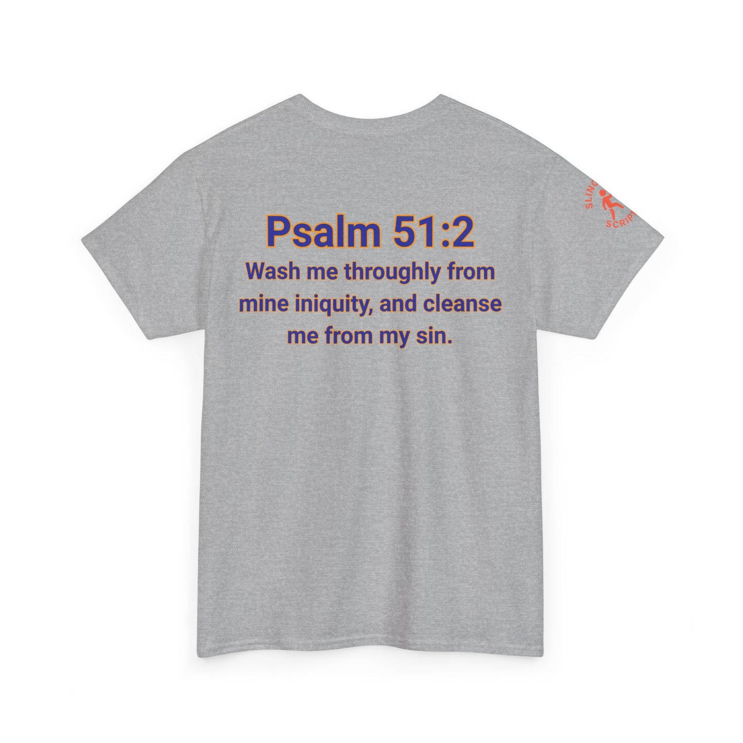 Jesus Gets Sin Out Tee | Psalm 51:2 | Unisex Heavy Cotton Christian Shirt