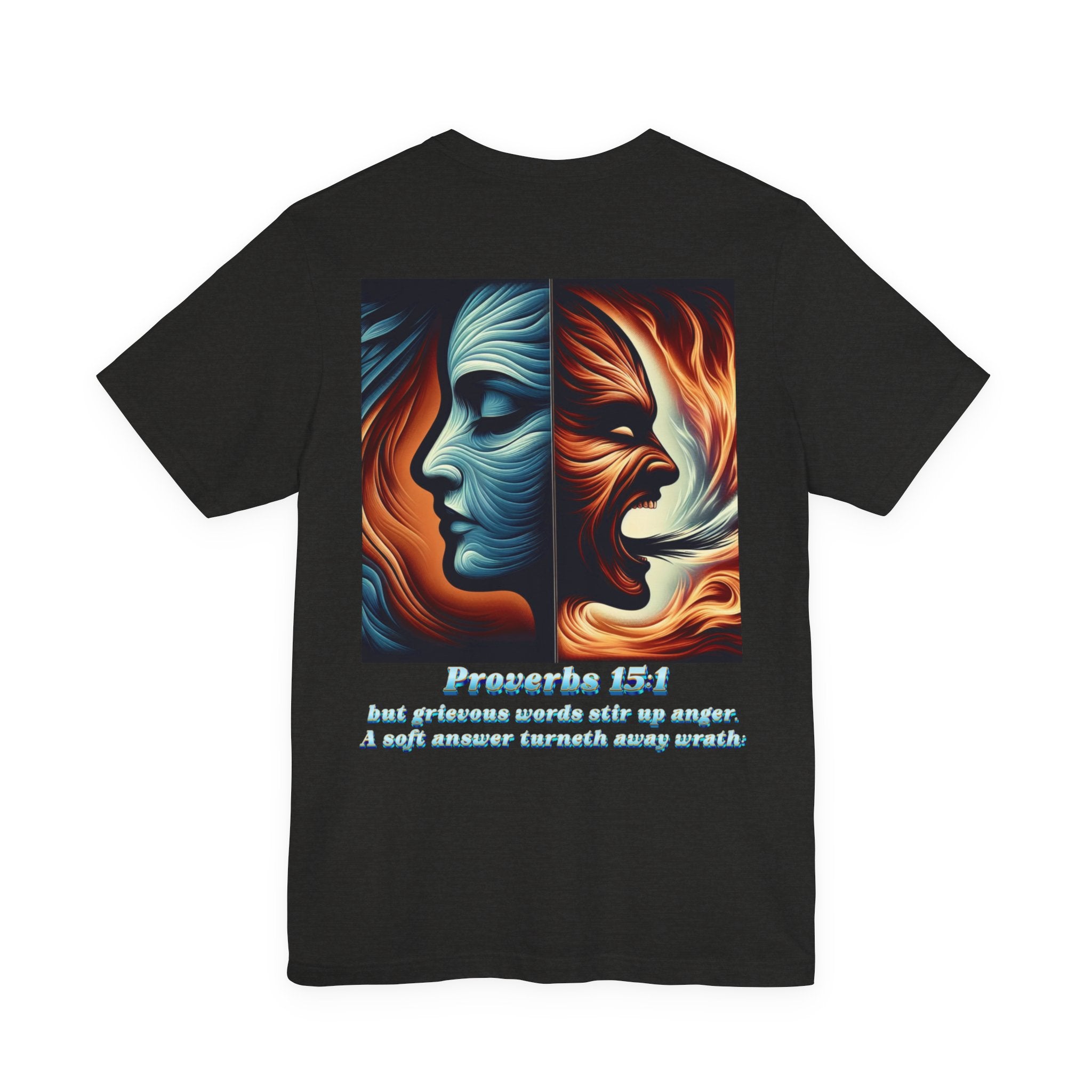 Proverbs 15:1 “A Soft Answer” Christian Tee | Unisex Jersey Short Sleeve T-Shirt