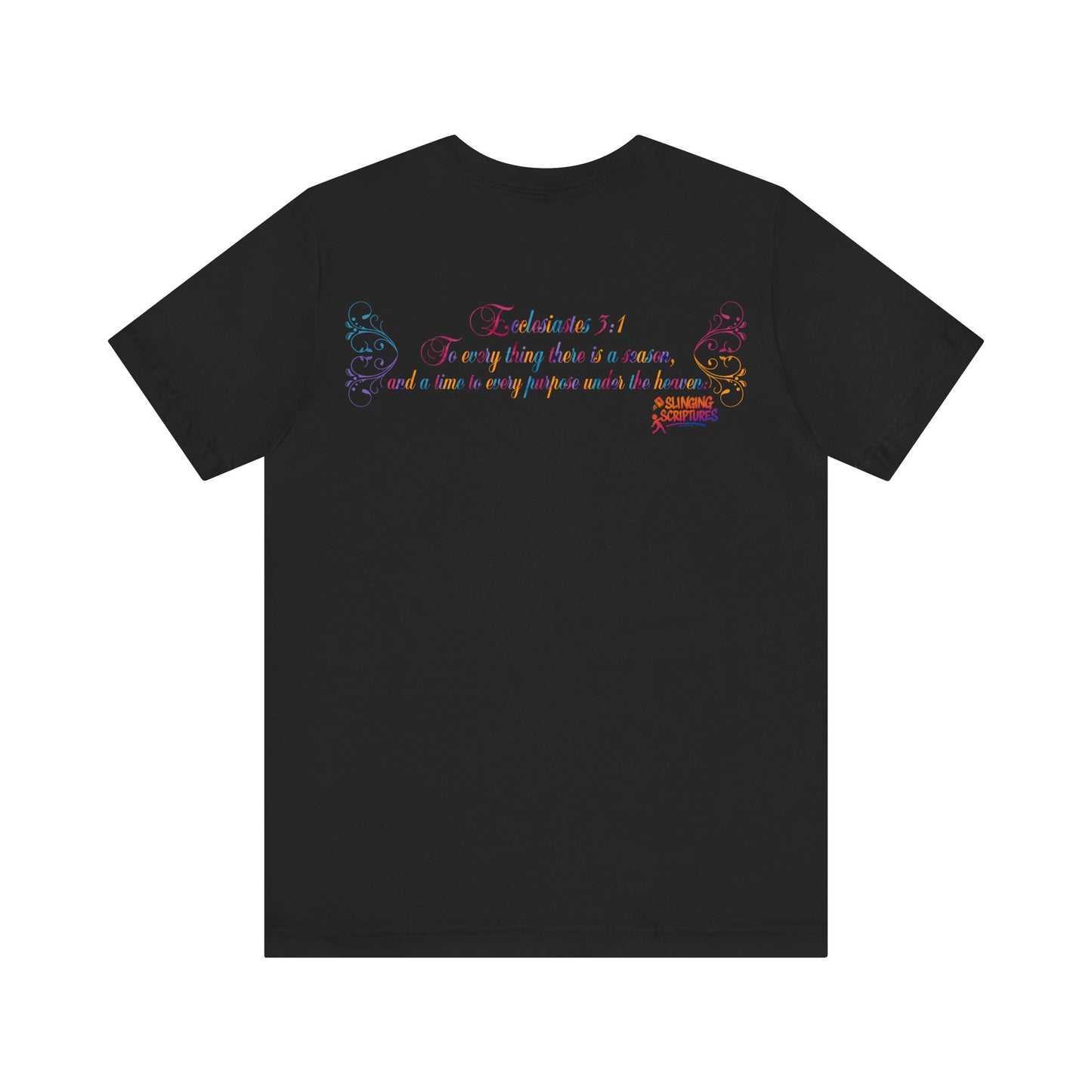 Ecclesiastes 3:1 T-Shirt – Unisex Jersey Short Sleeve Tee with Color Splash Artwork, Inspirational Bible Verse