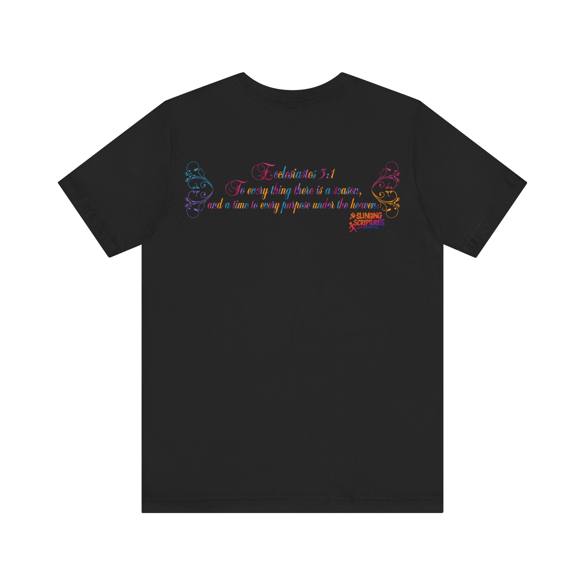 Ecclesiastes 3:1 T-Shirt – Unisex Jersey Short Sleeve Tee with Color Splash Artwork, Inspirational Bible Verse